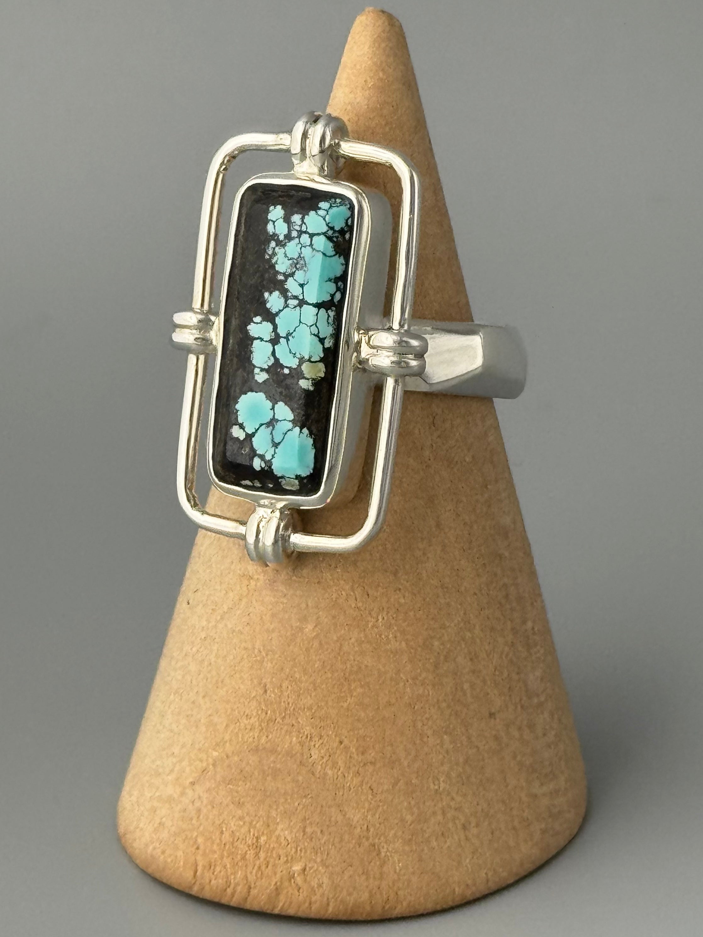 •TURQUOISE - BOUND• sterling silver ring (size 4.75)