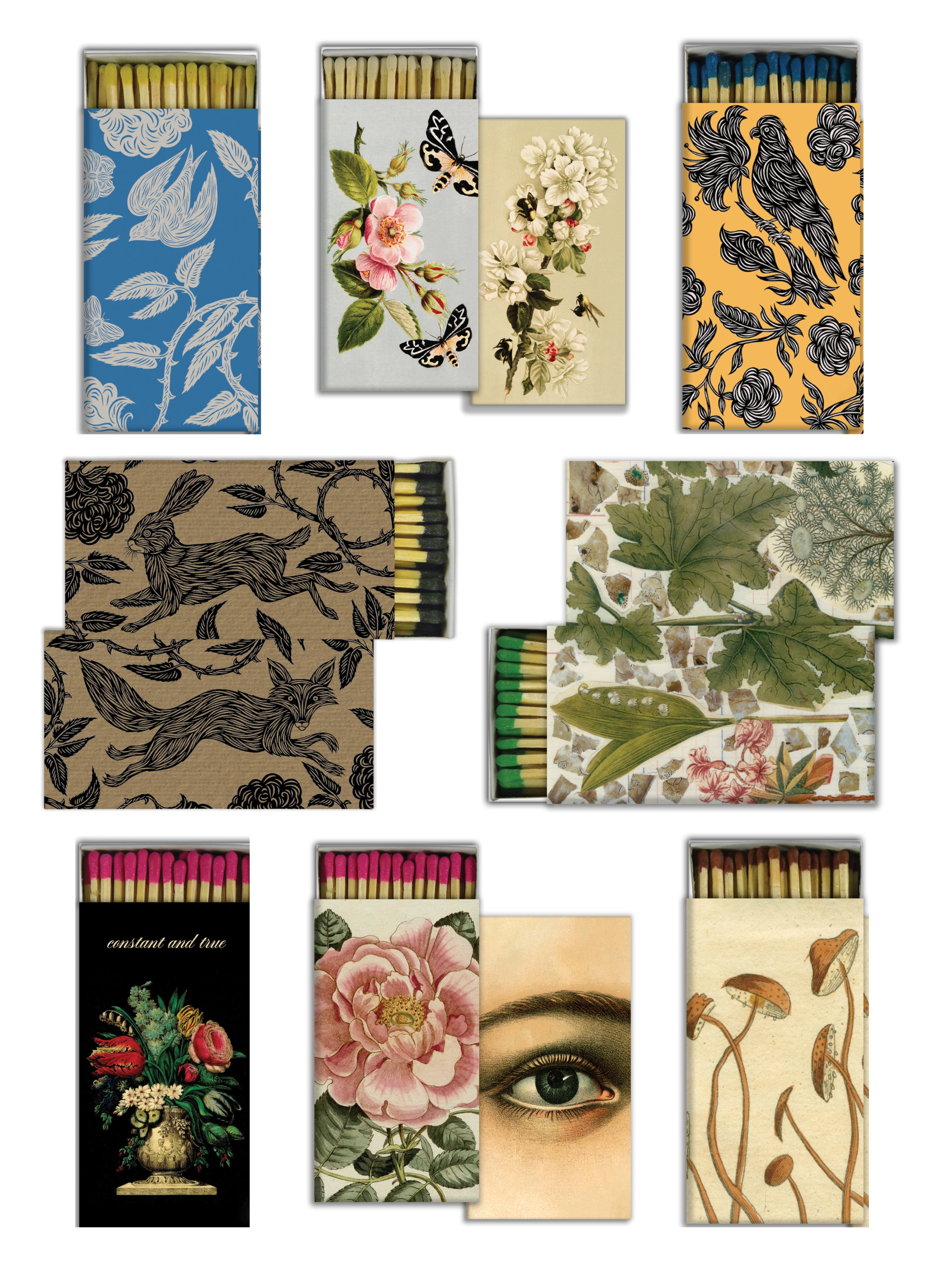 •ILLUSTRATED• matchboxes (various designs)
