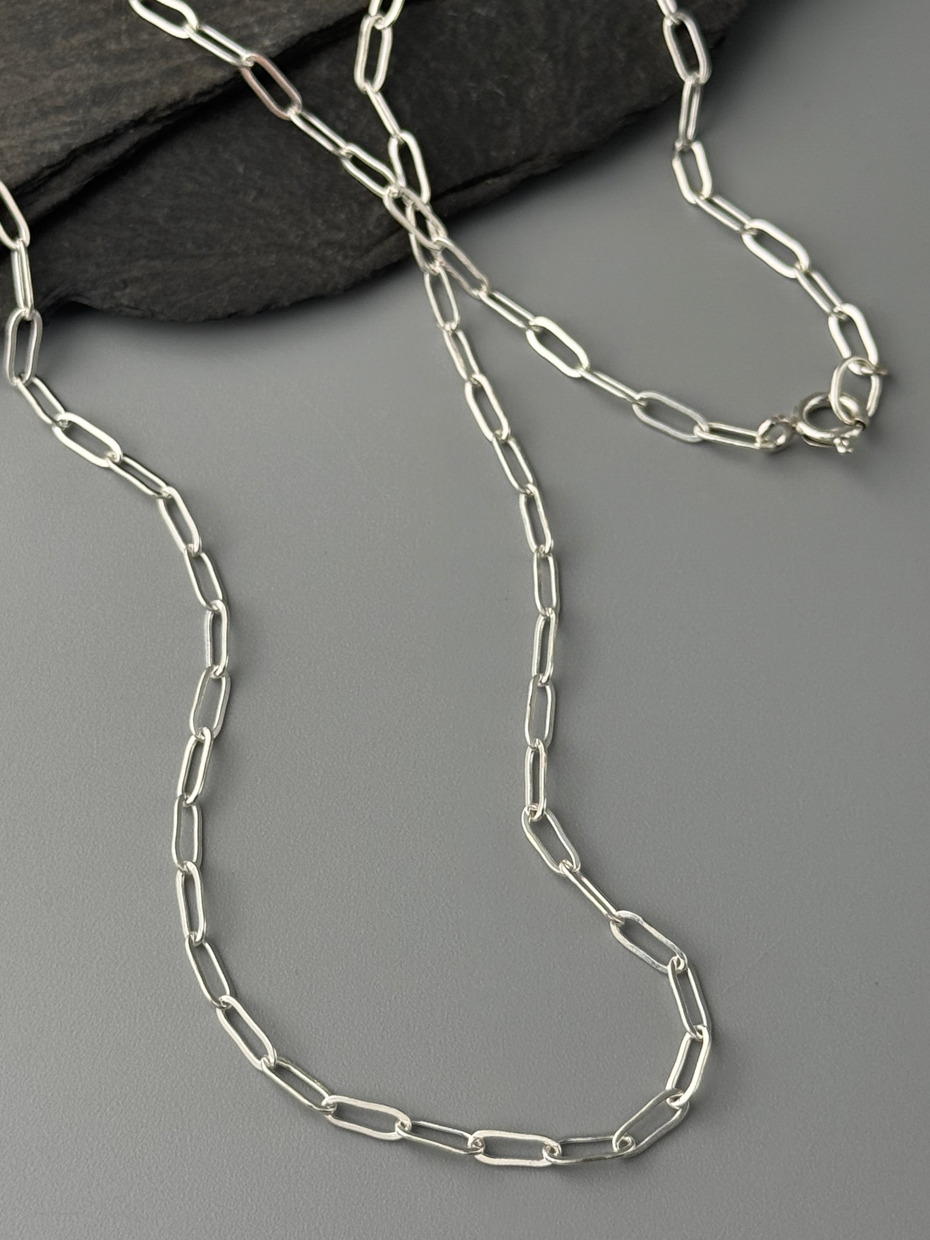 •MEDIUM PAPERCLIP• sterling silver chain