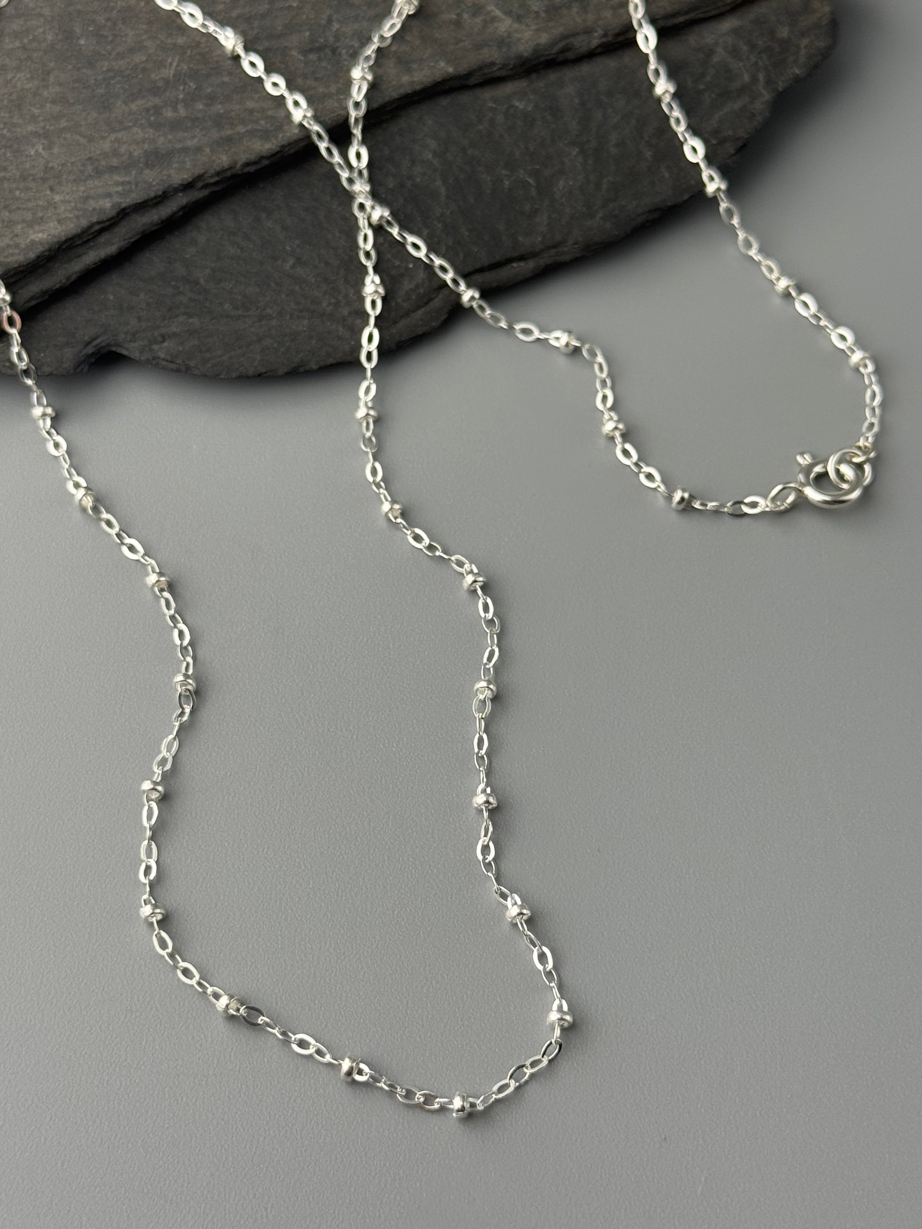 •SATURN• sterling silver chain