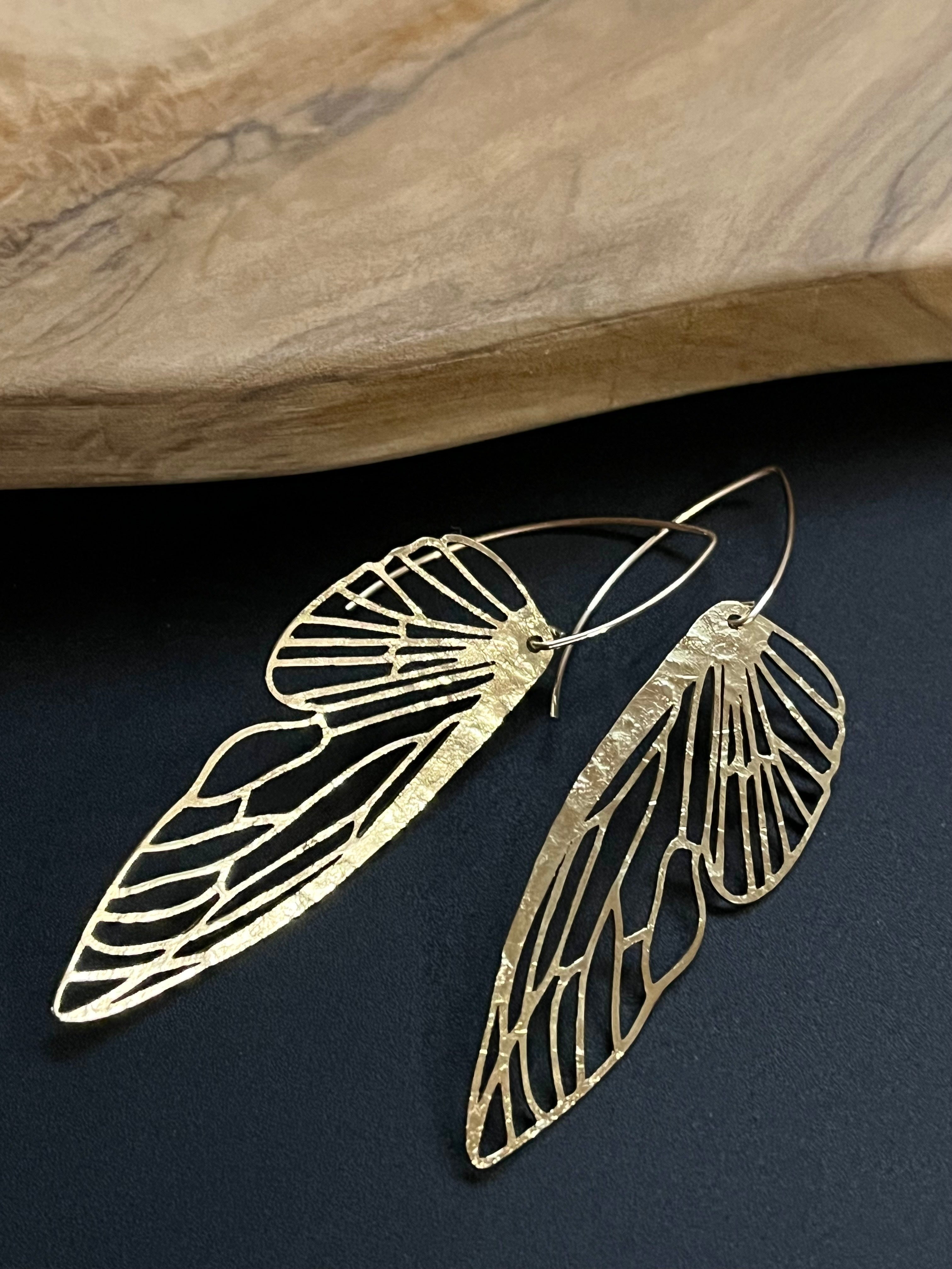 •METAMORPH• gold dangle earrings