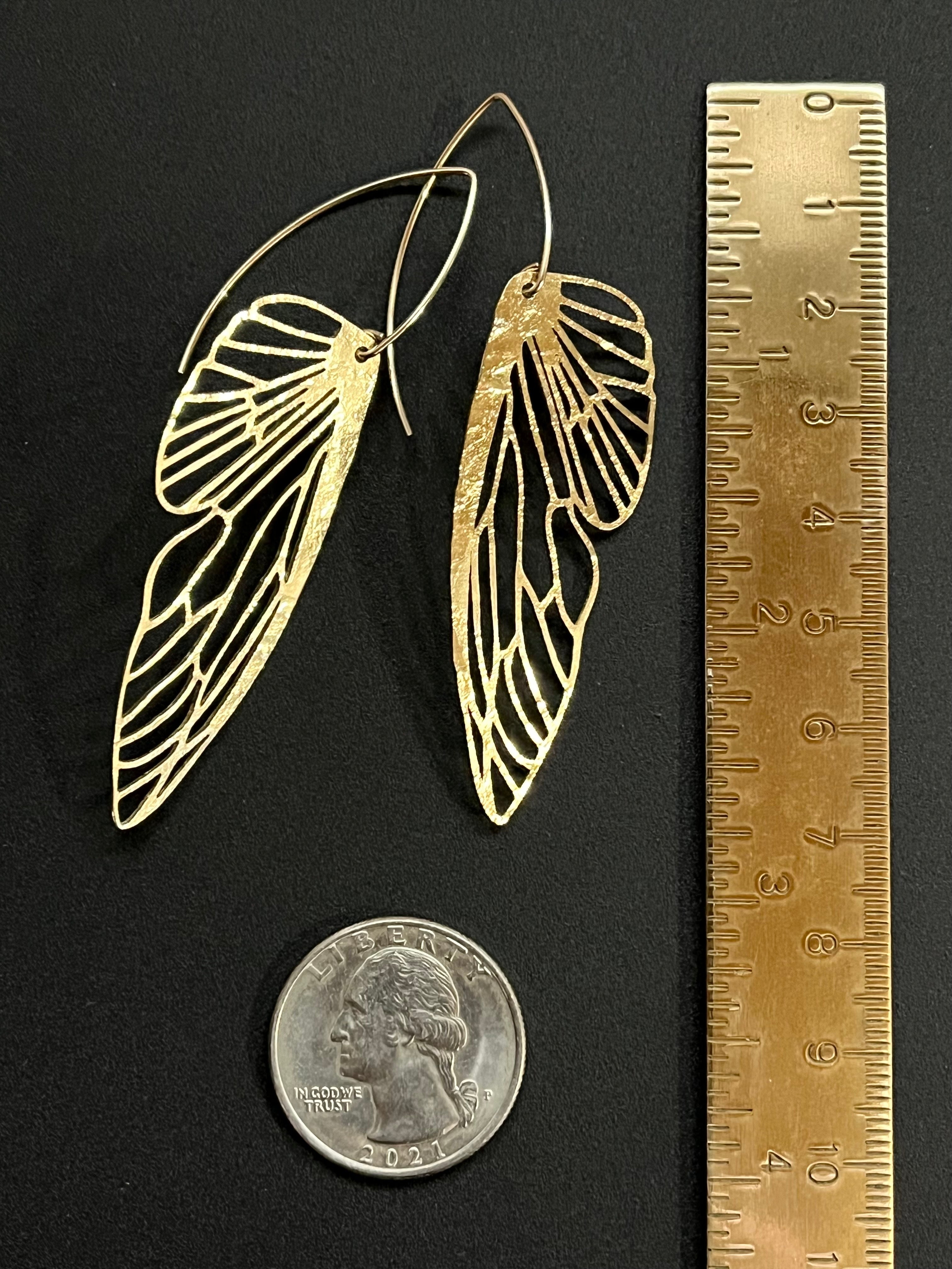 •METAMORPH• gold dangle earrings