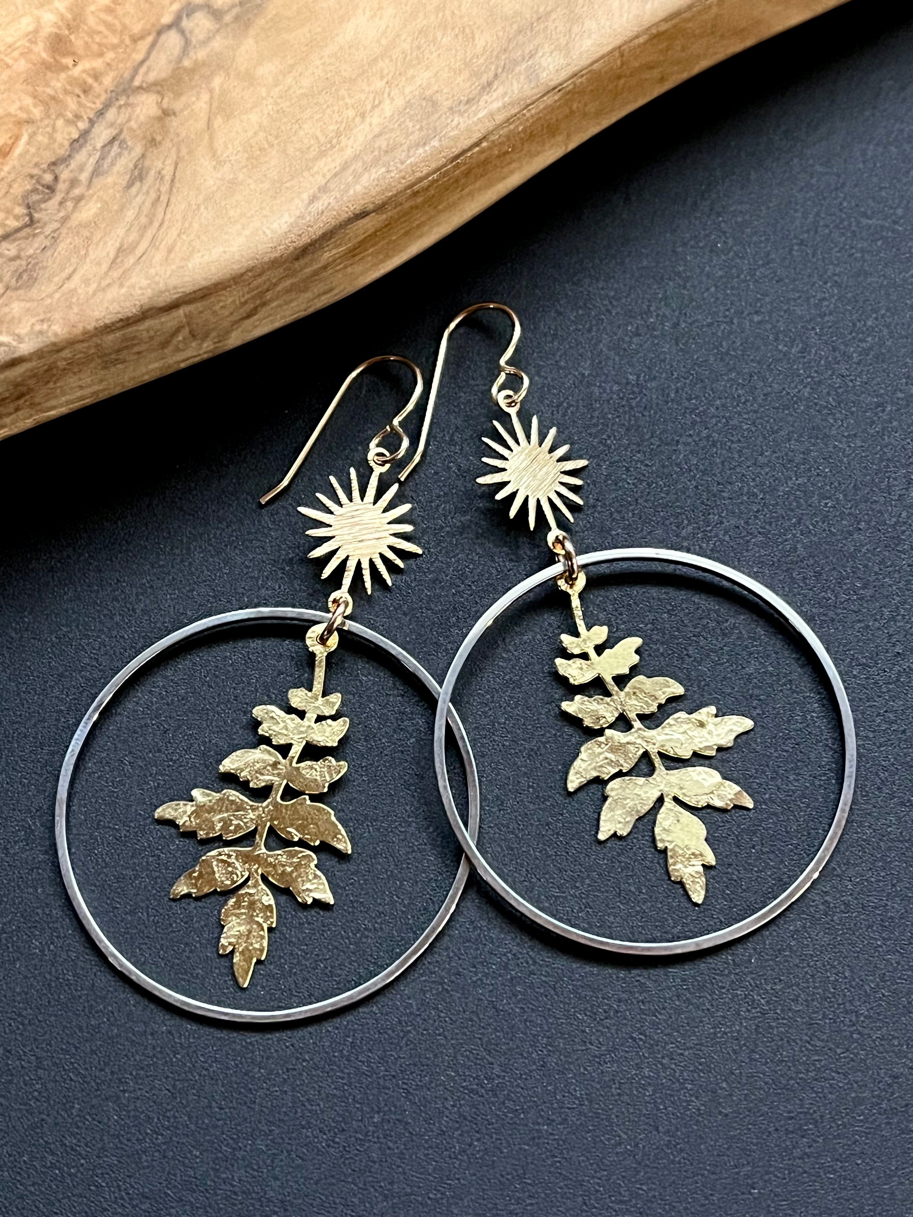 •FLORESTA SOL• mixed metal dangle earrings