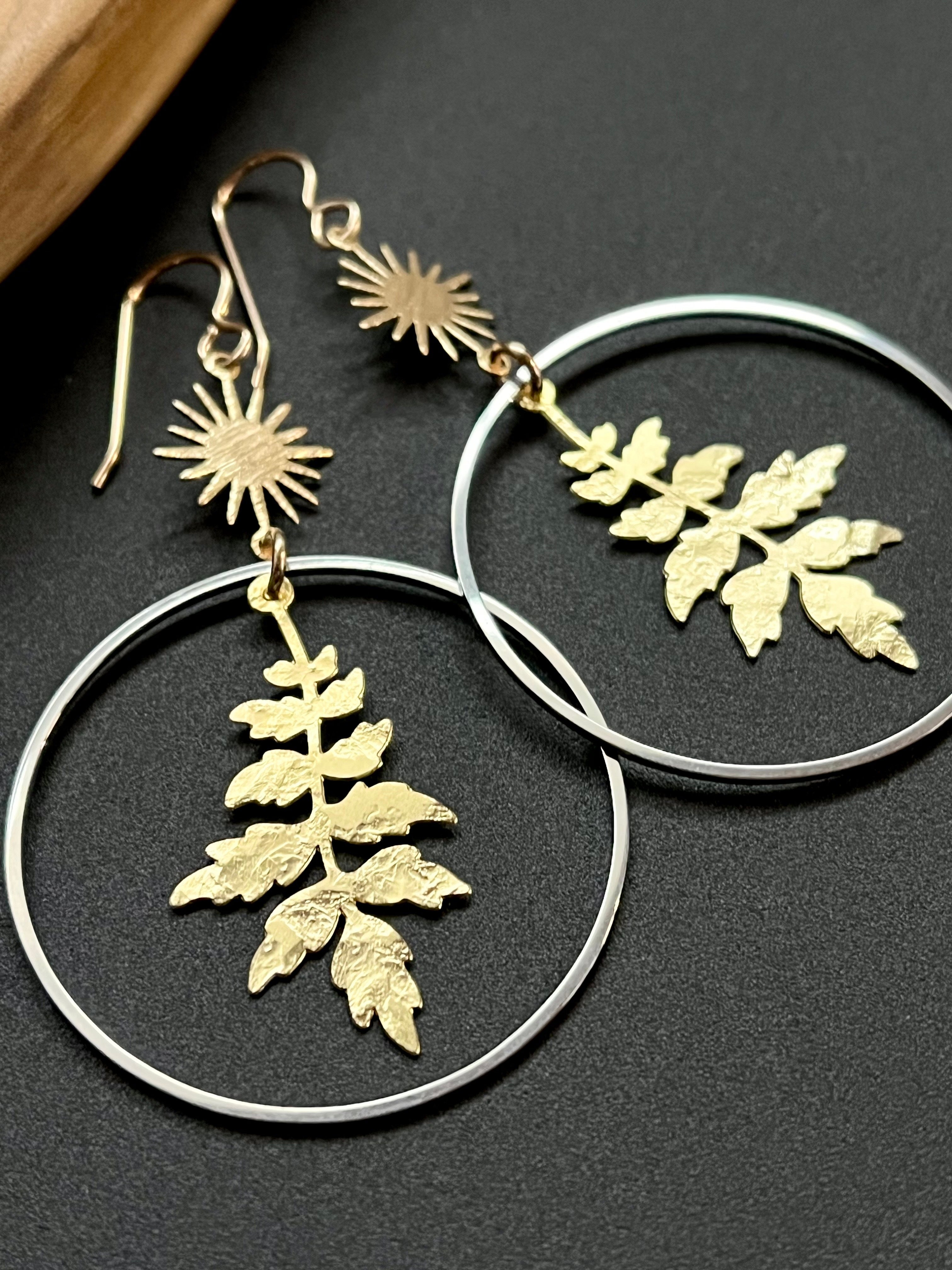 •FLORESTA SOL• mixed metal dangle earrings