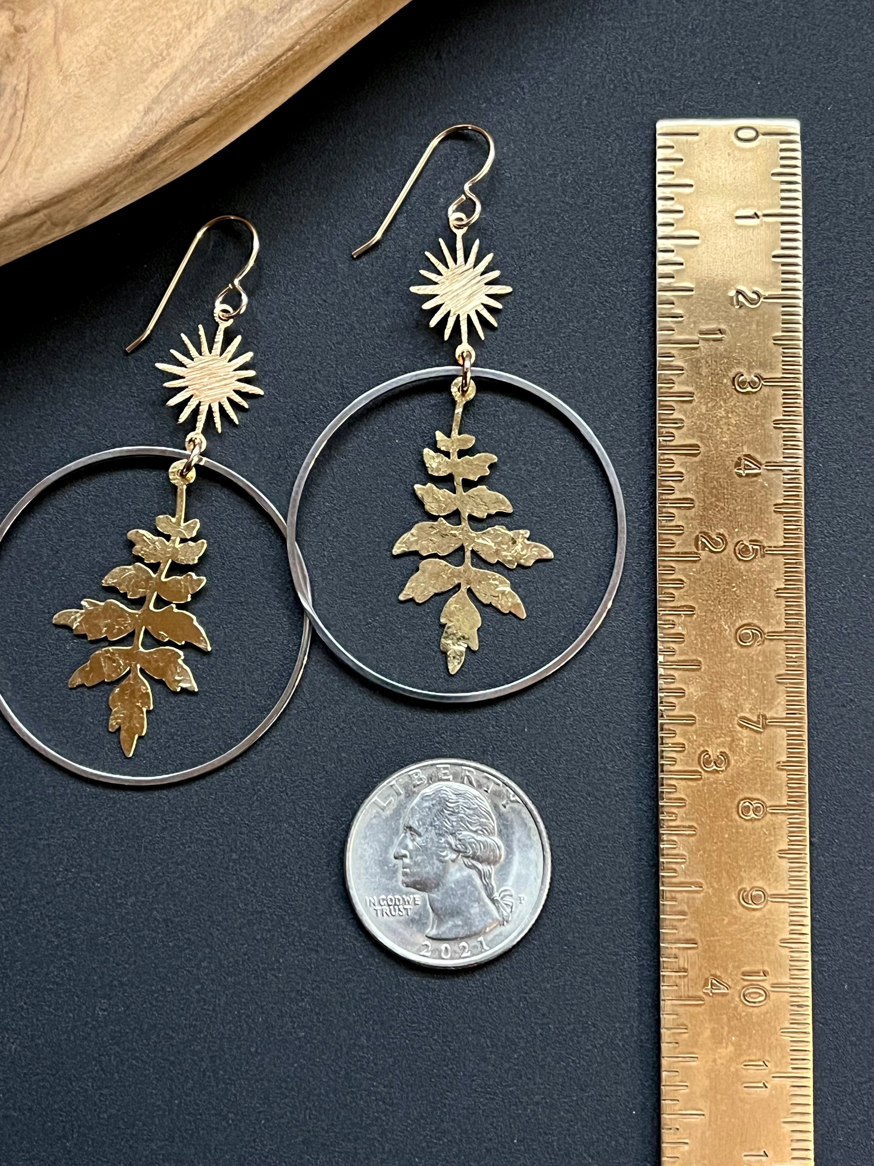 •FLORESTA SOL• mixed metal dangle earrings