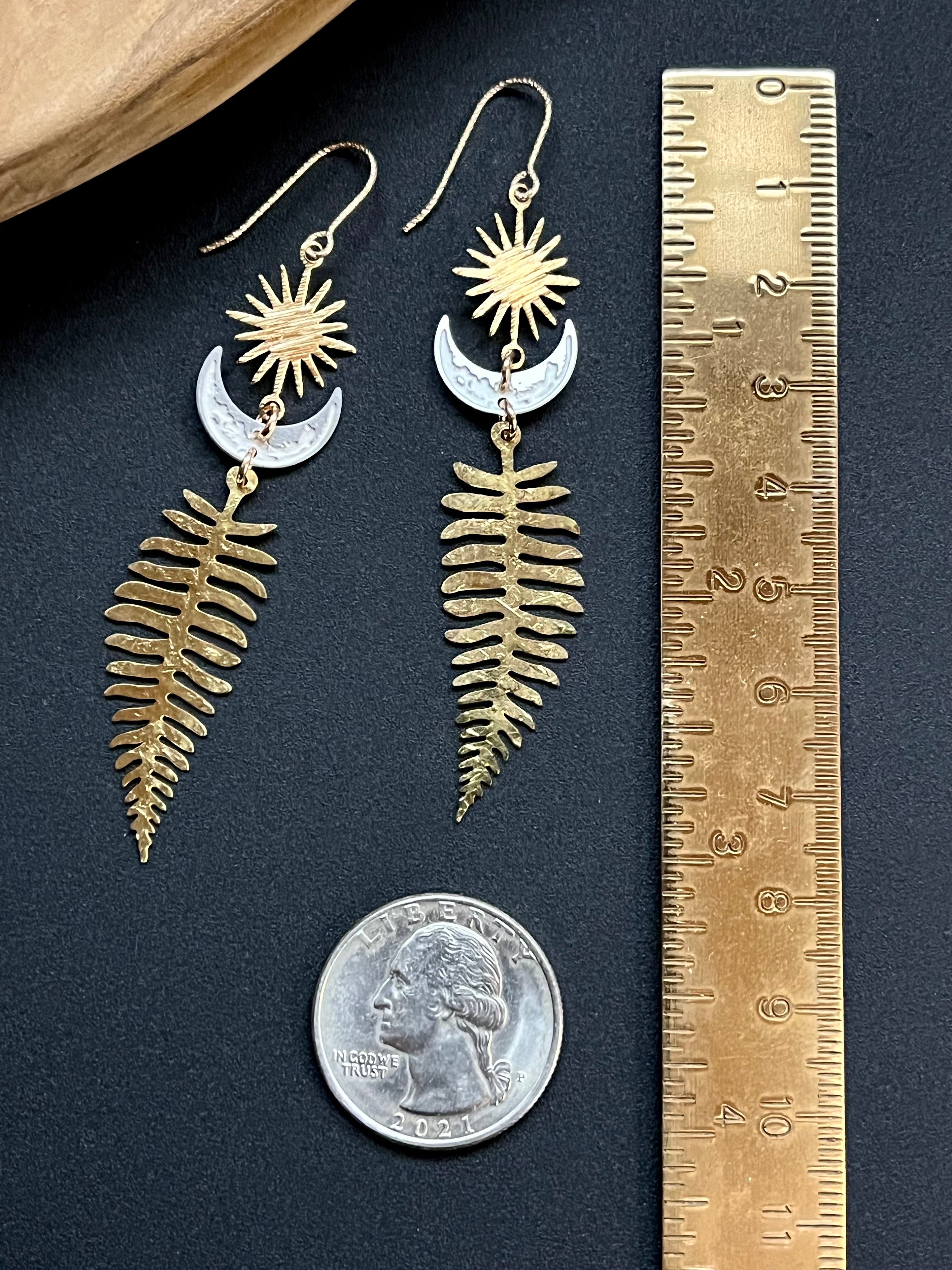 •SYLVANUS• mixed metal dangle earrings