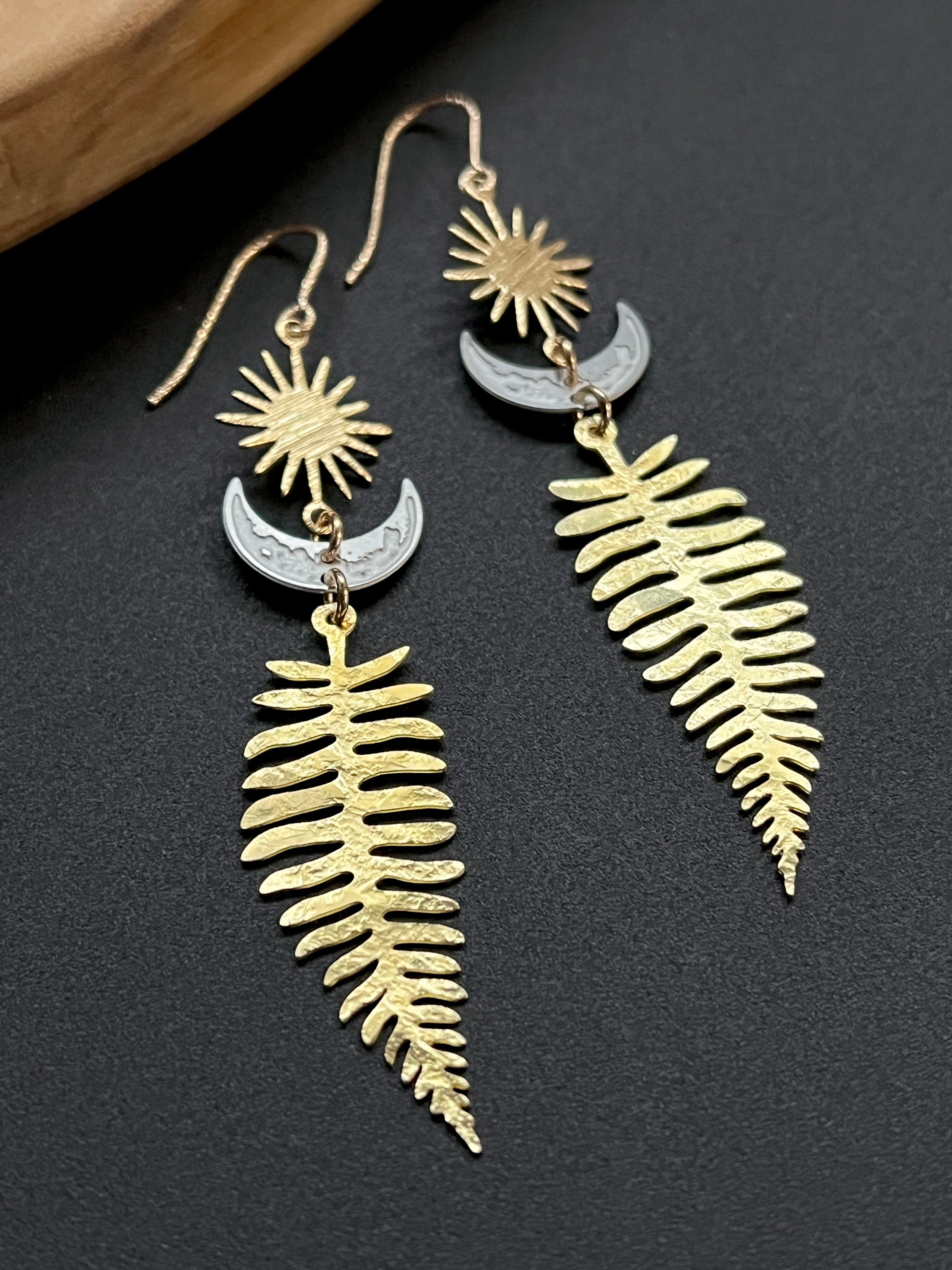 •SYLVANUS• mixed metal dangle earrings