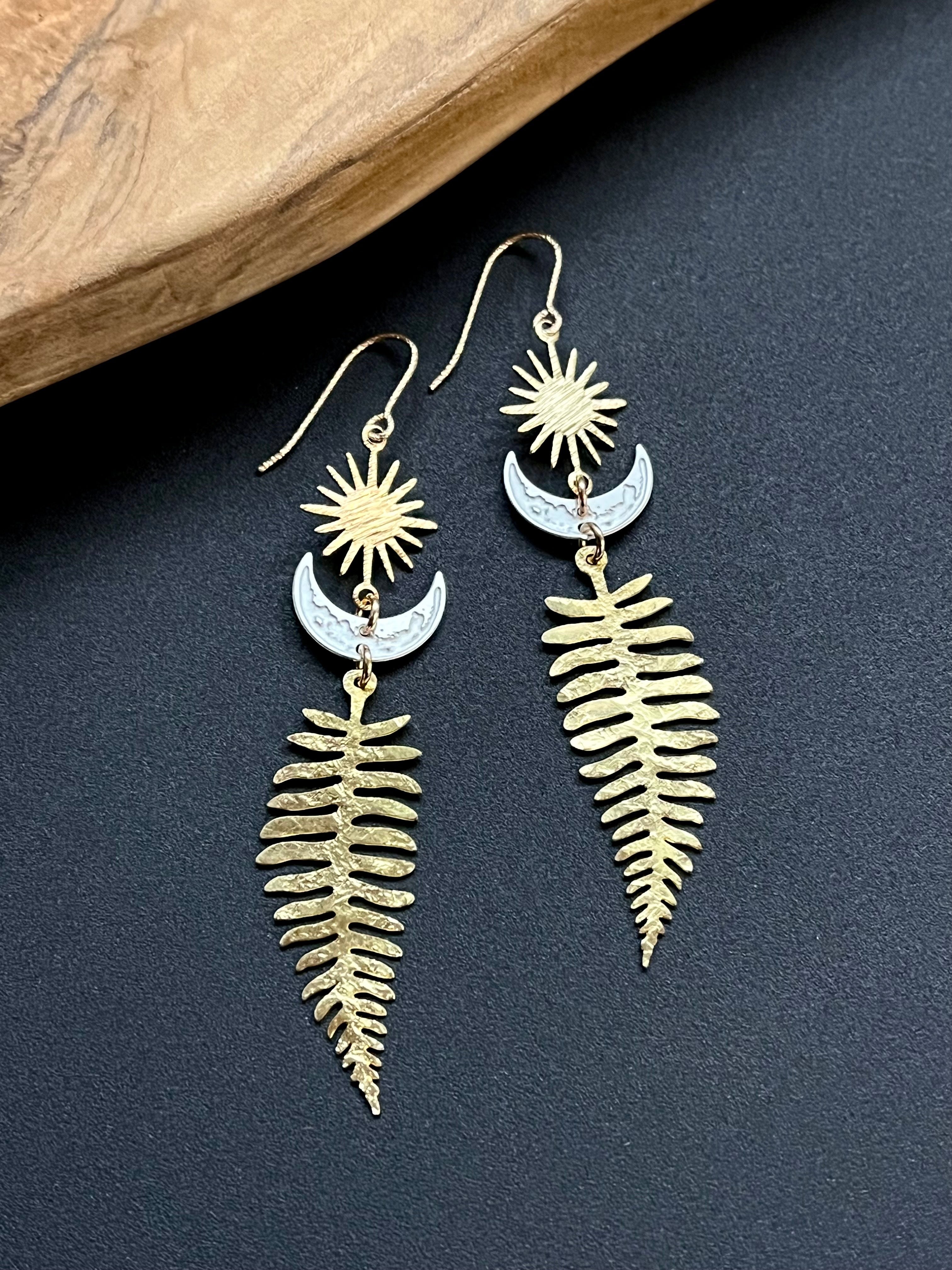 •SYLVANUS• mixed metal dangle earrings