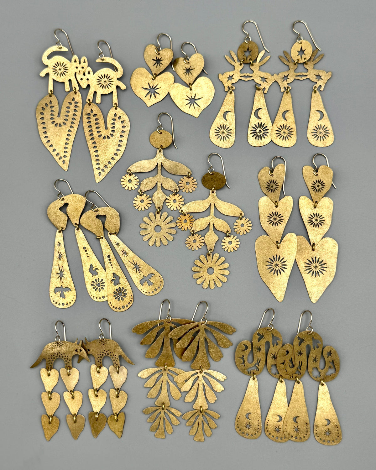 •MARGARITA• gold dangle earrings