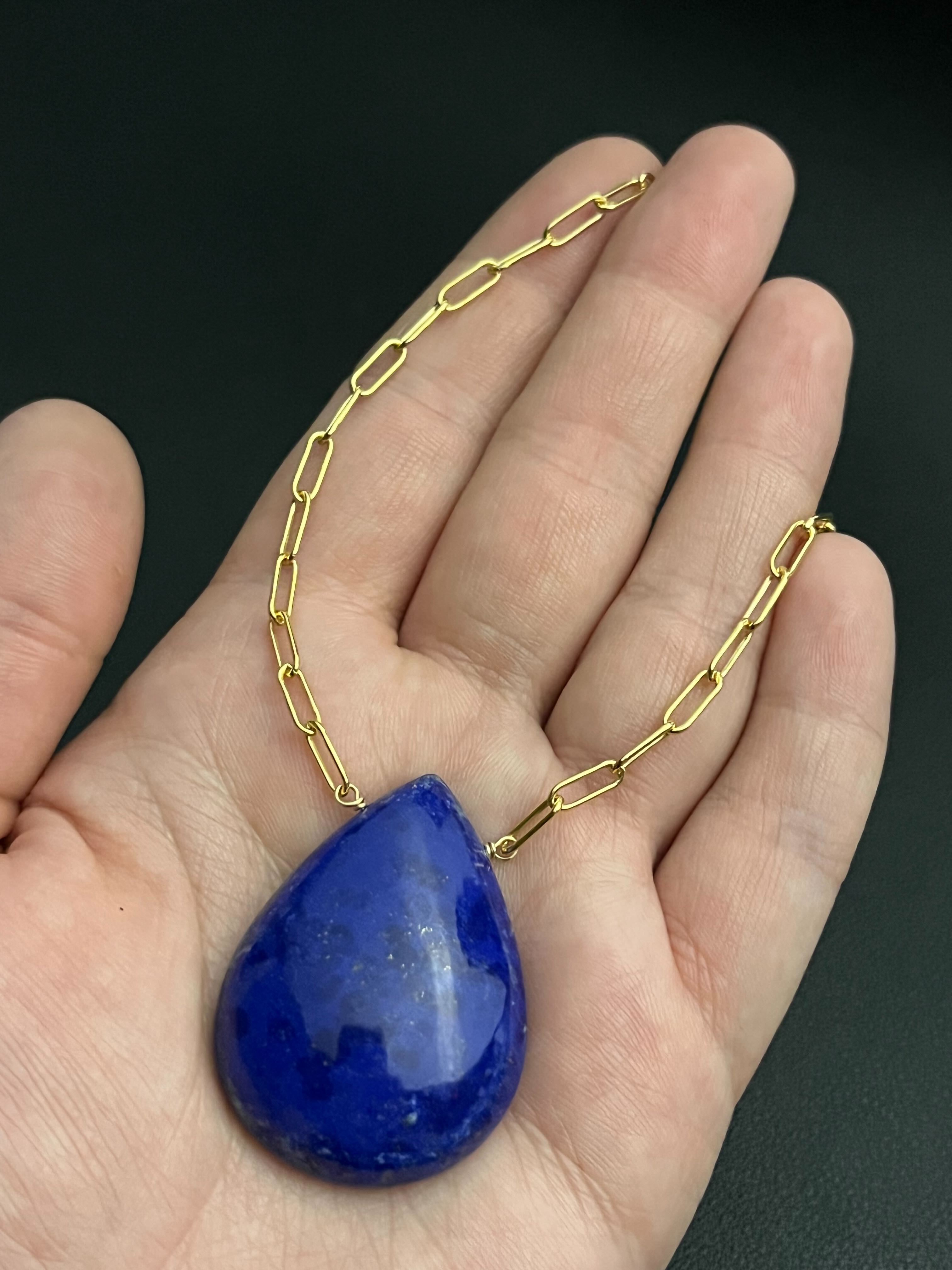 •AEON• lapis lazuli + gold necklace (18"-20")