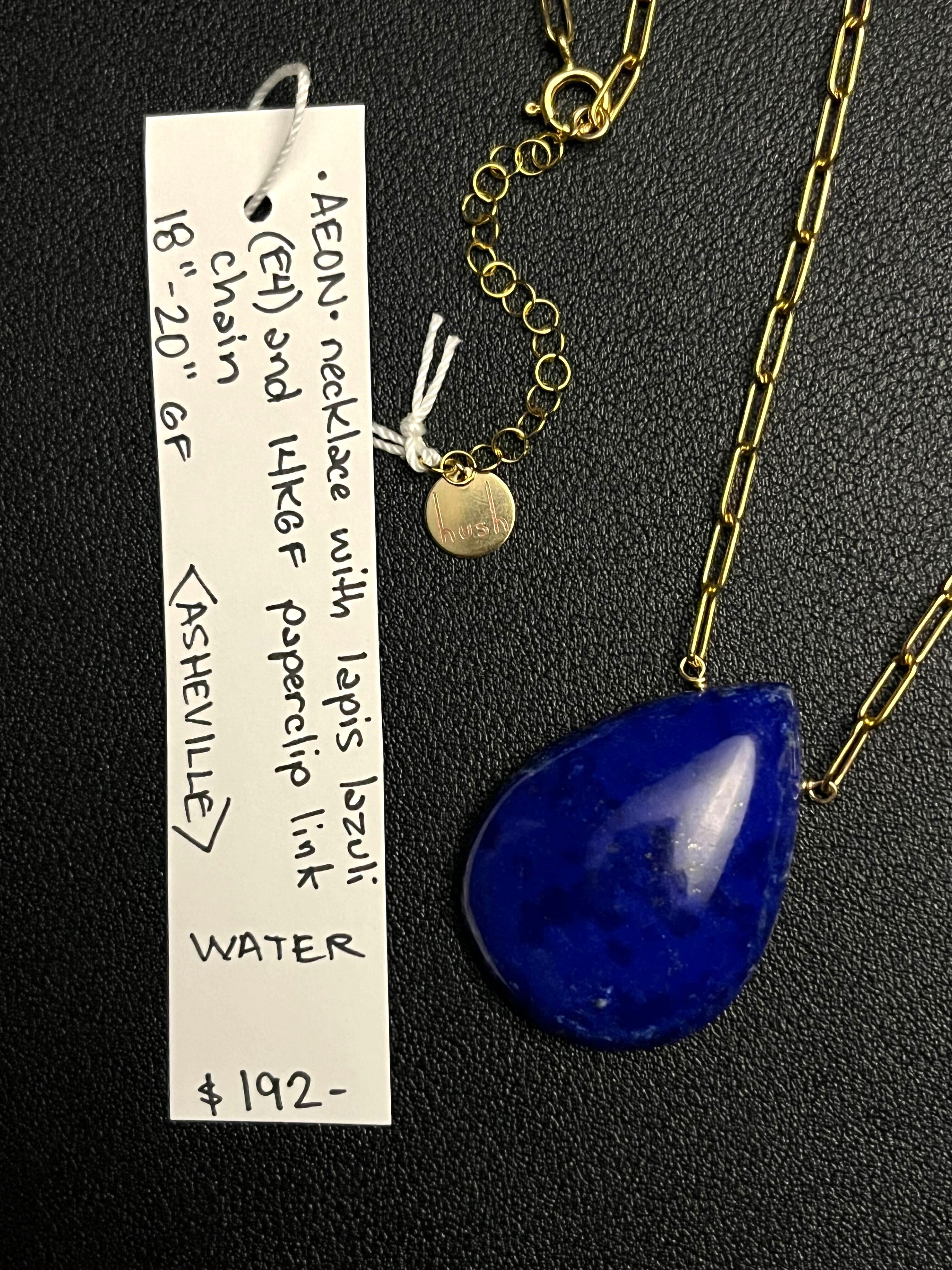 •AEON• lapis lazuli + gold necklace (18"-20")