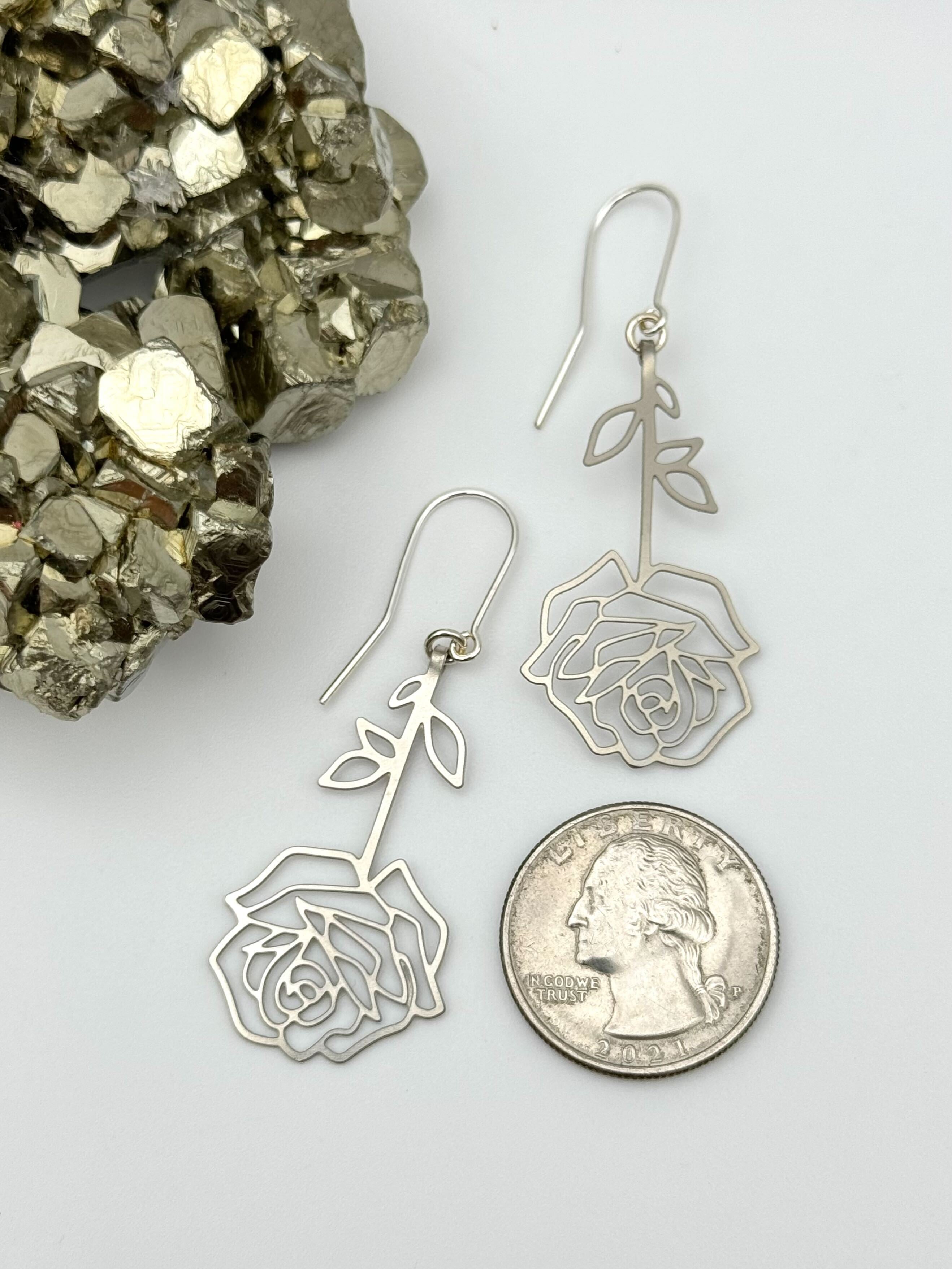 •ANY OTHER NAME• silver dangle earrings