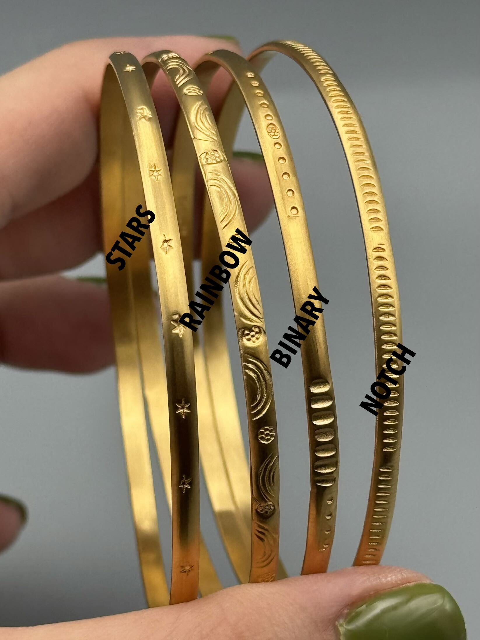 •SKINNY BANGLE• gold bracelet