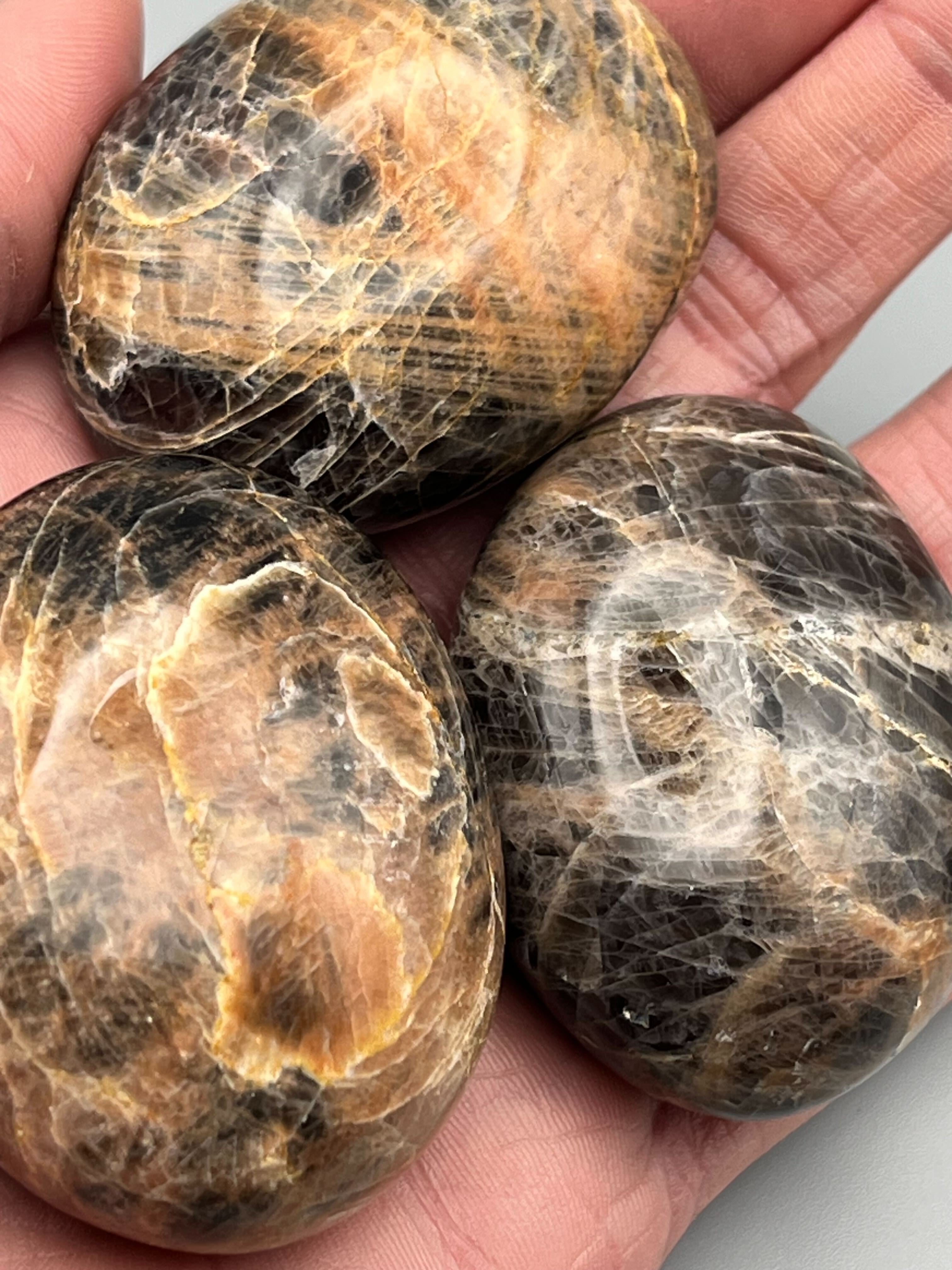 •BLACK MOONSTONE• pebble