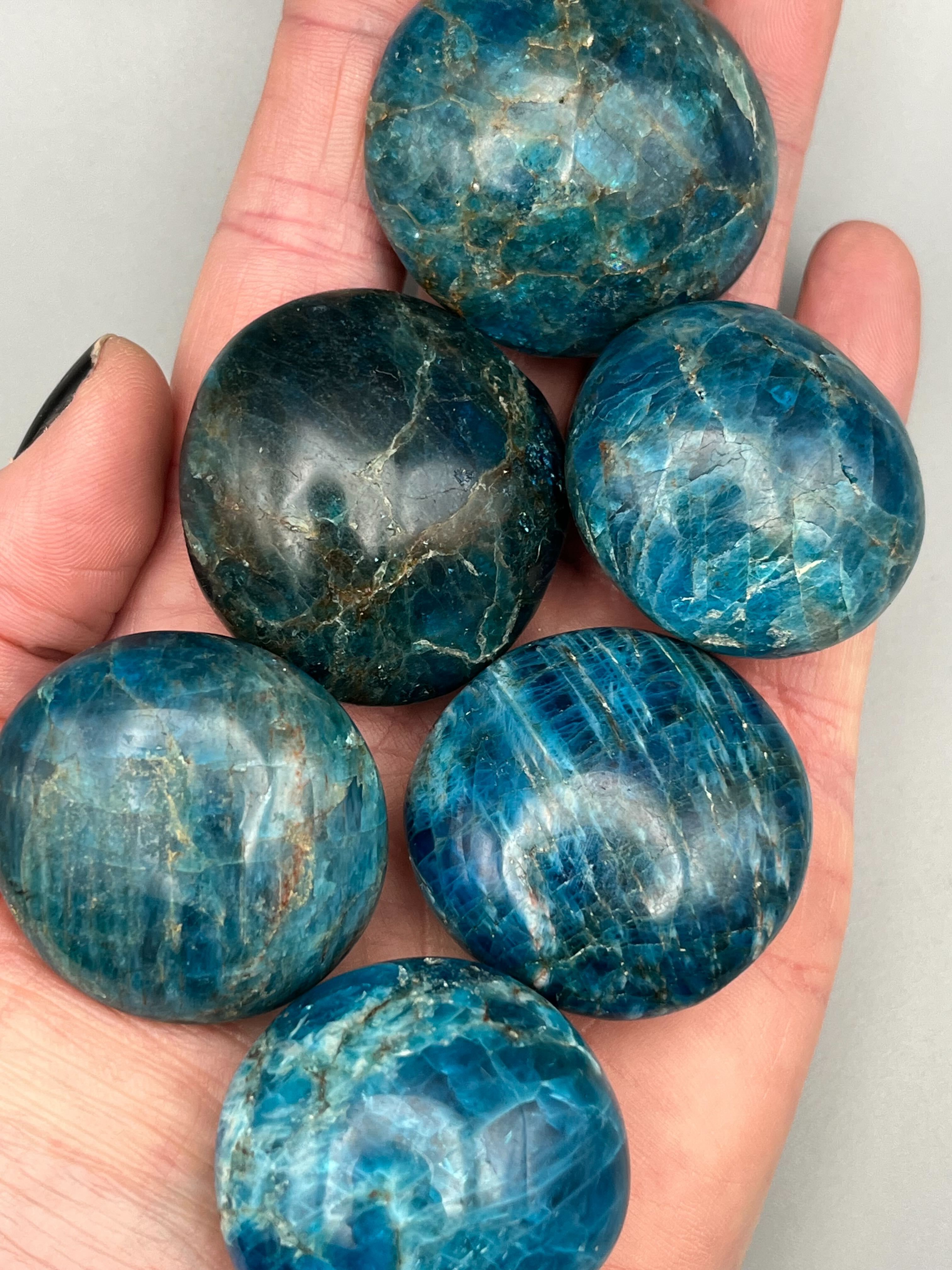 •BLUE APATITE• pebble