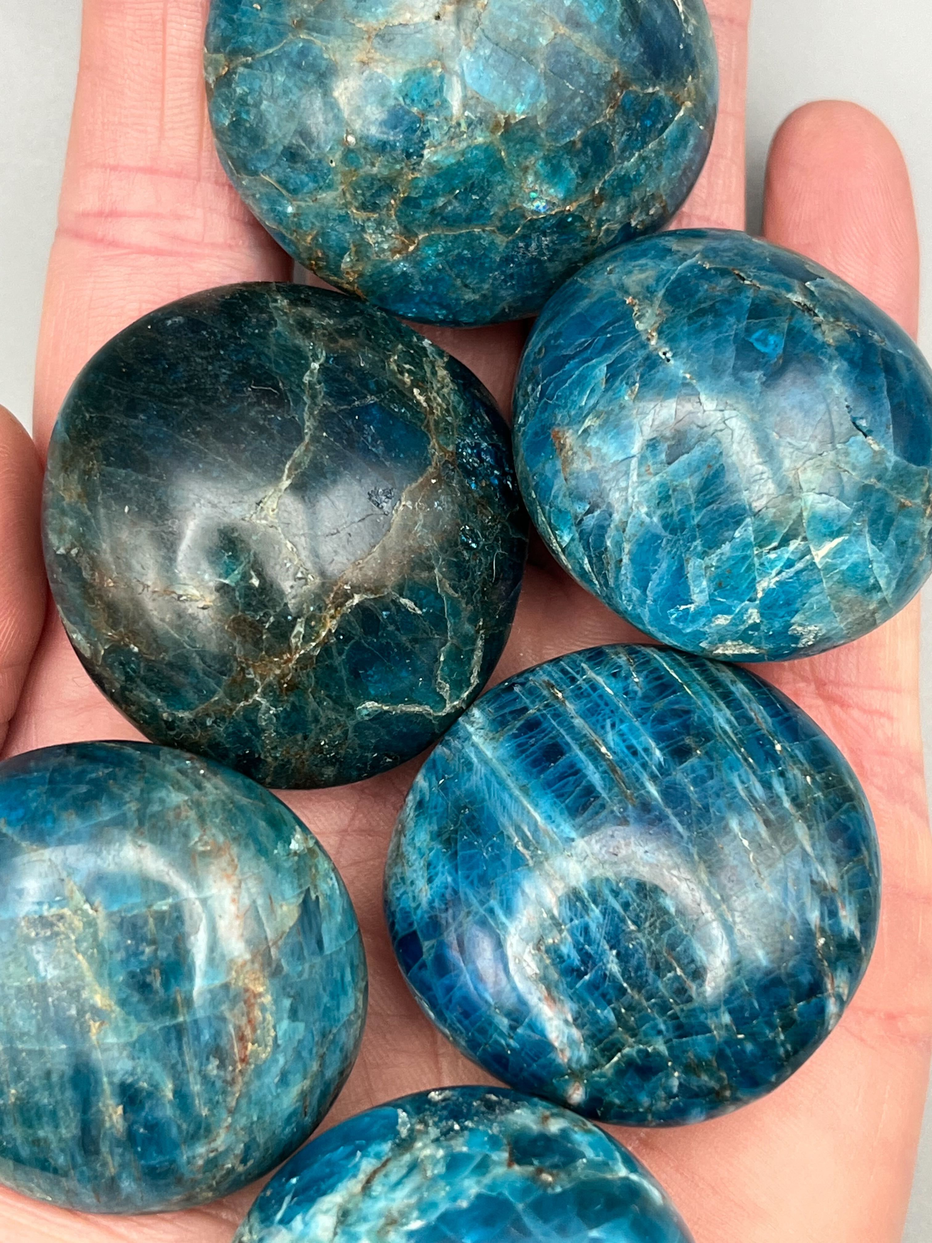 •BLUE APATITE• pebble