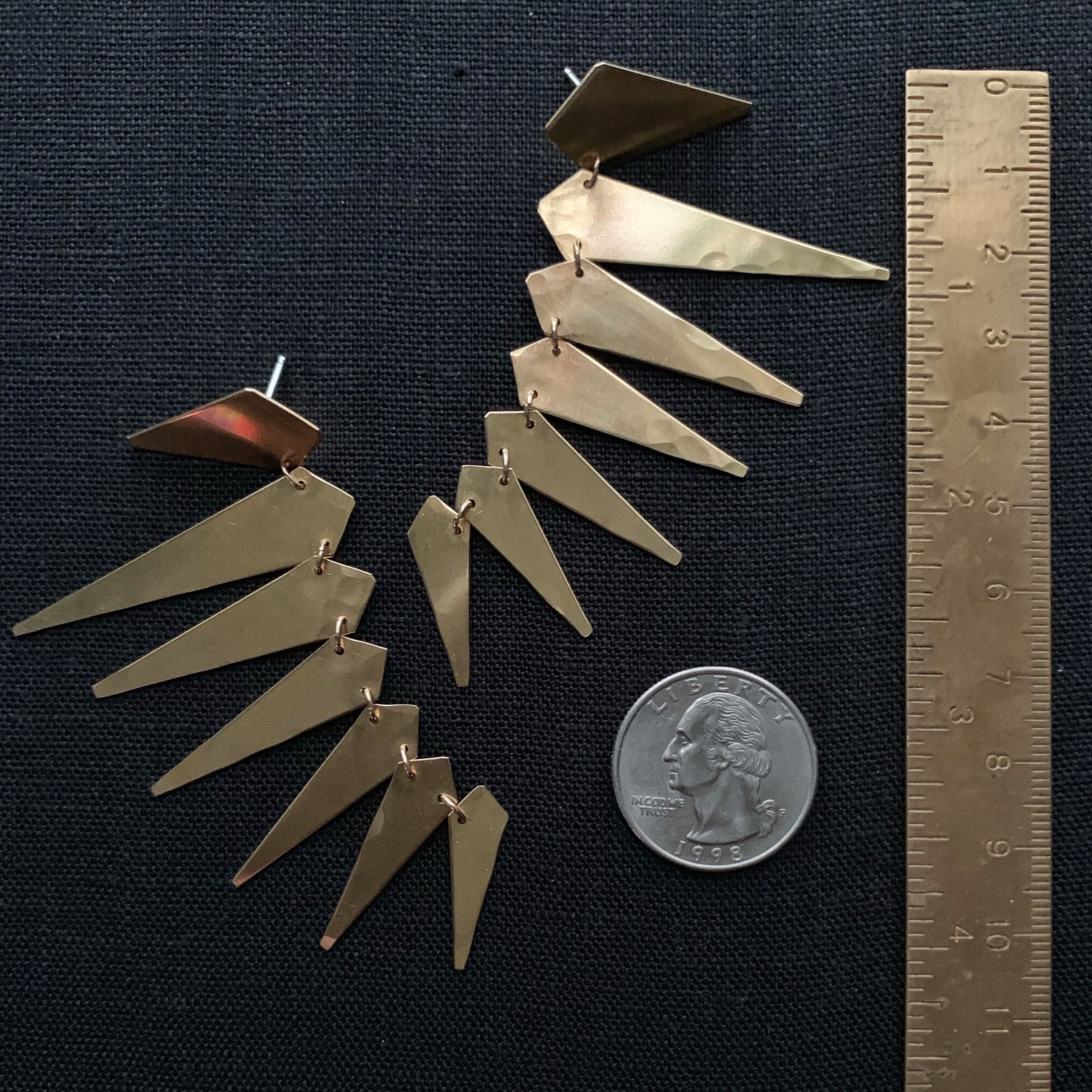 •MAXIMA PUNK• gold post earrings