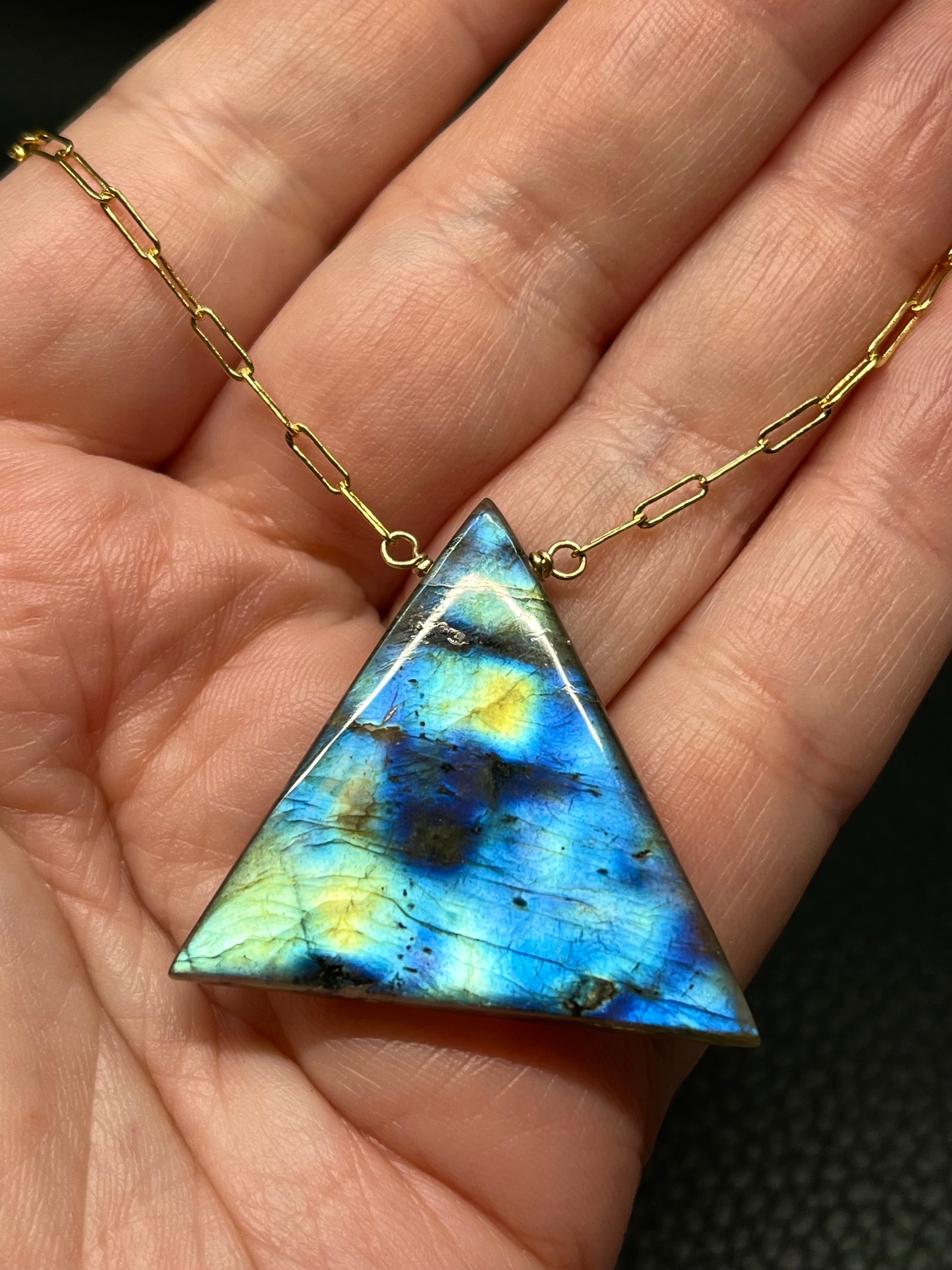 •AEON- PETAL• labradorite + gold necklace (various lengths)