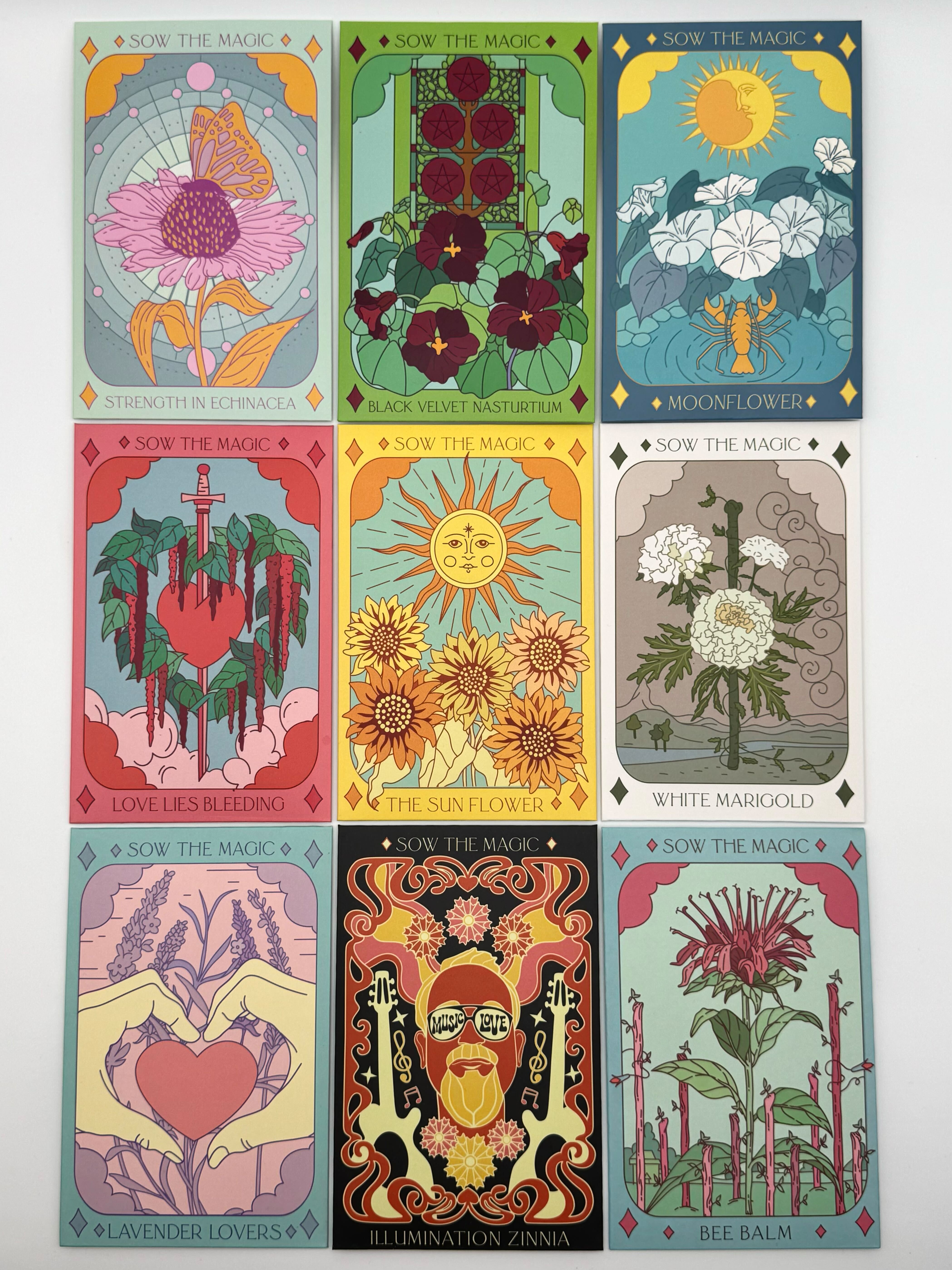 •SEEDS - FLOWERS• tarot inspired garden (various options)