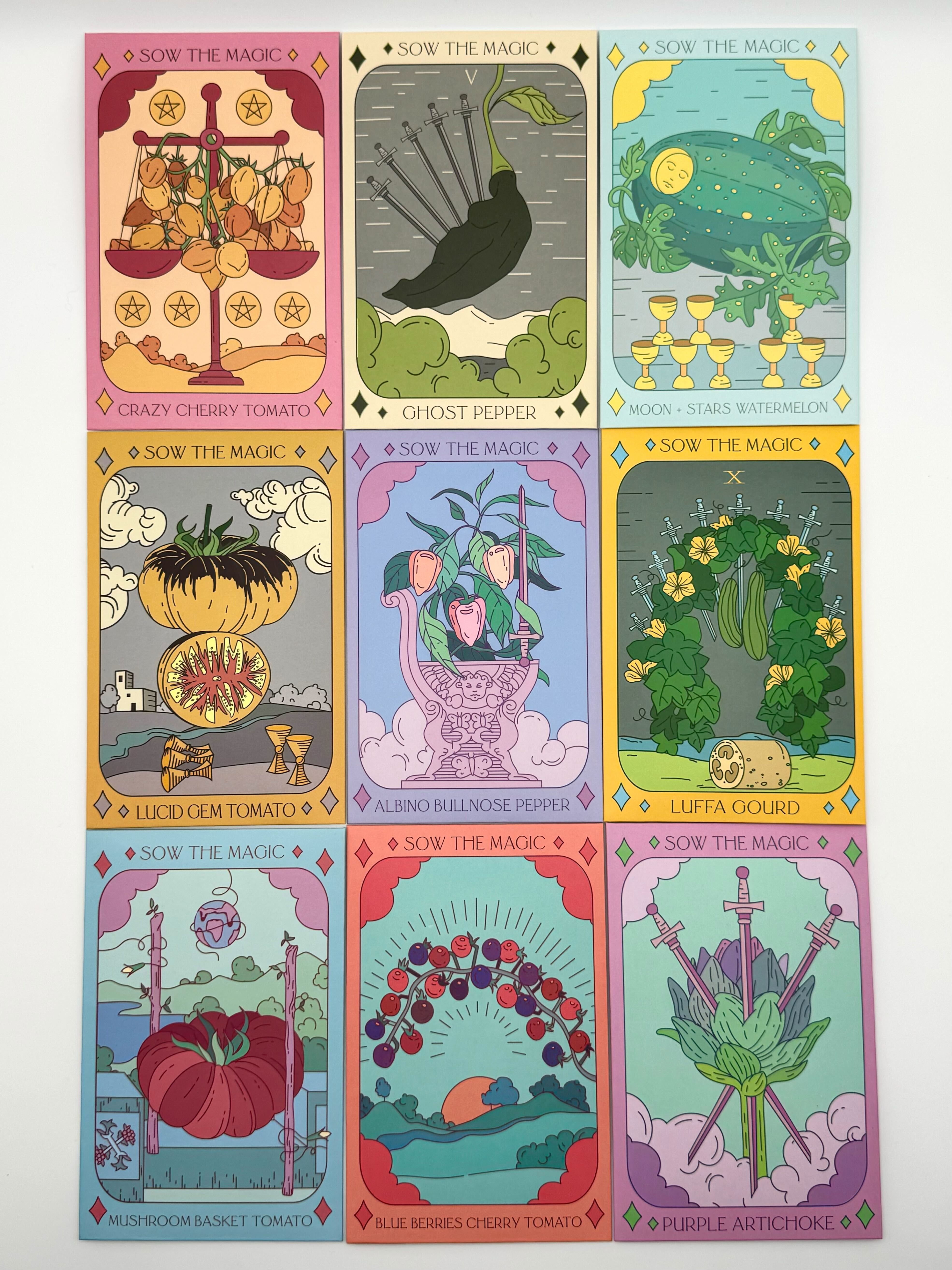 •SEEDS - FRUITS & VEGGIES• tarot inspired garden (various options)