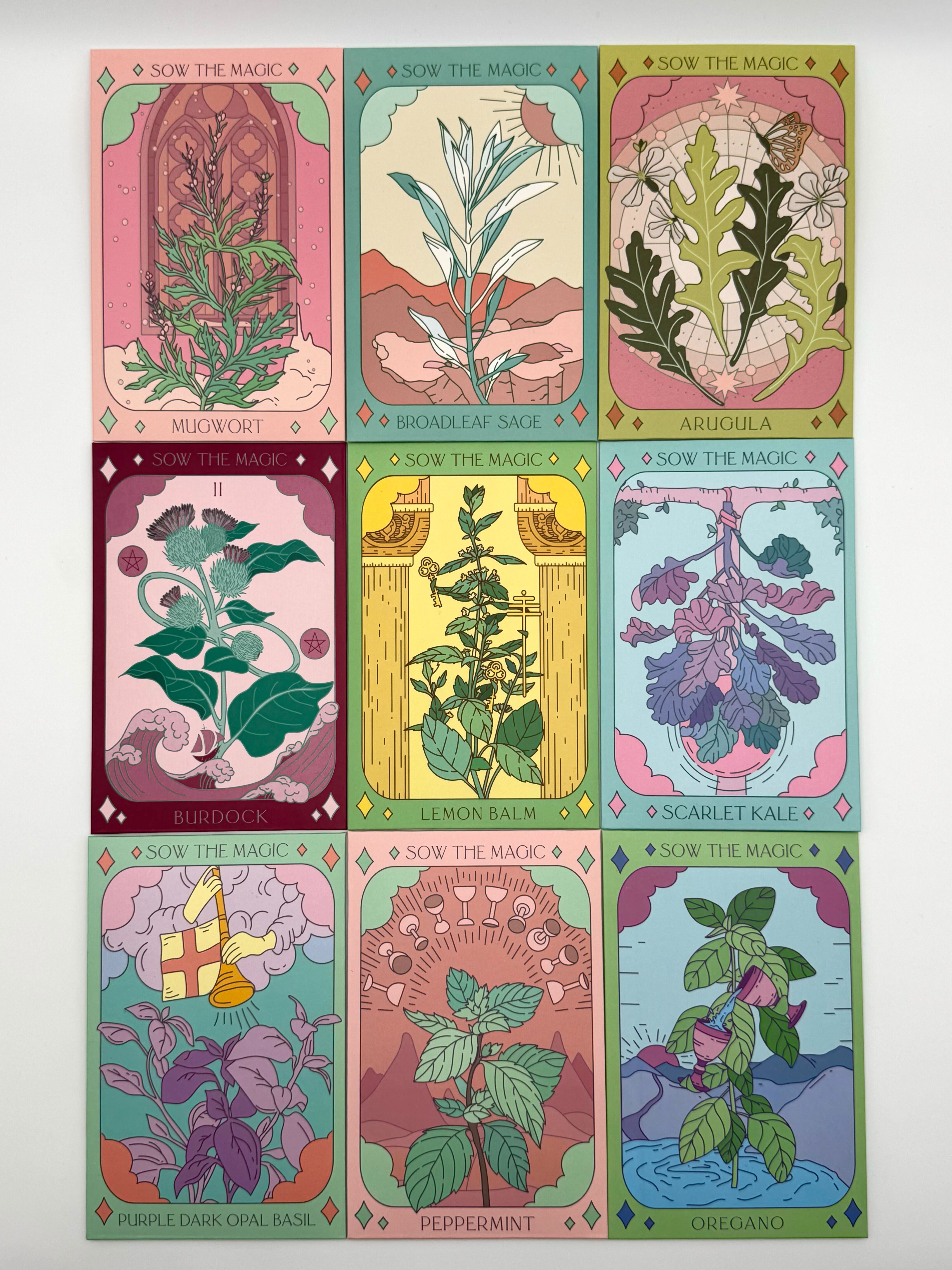 •SEEDS - HERBS & GREENS• tarot inspired garden (various options)