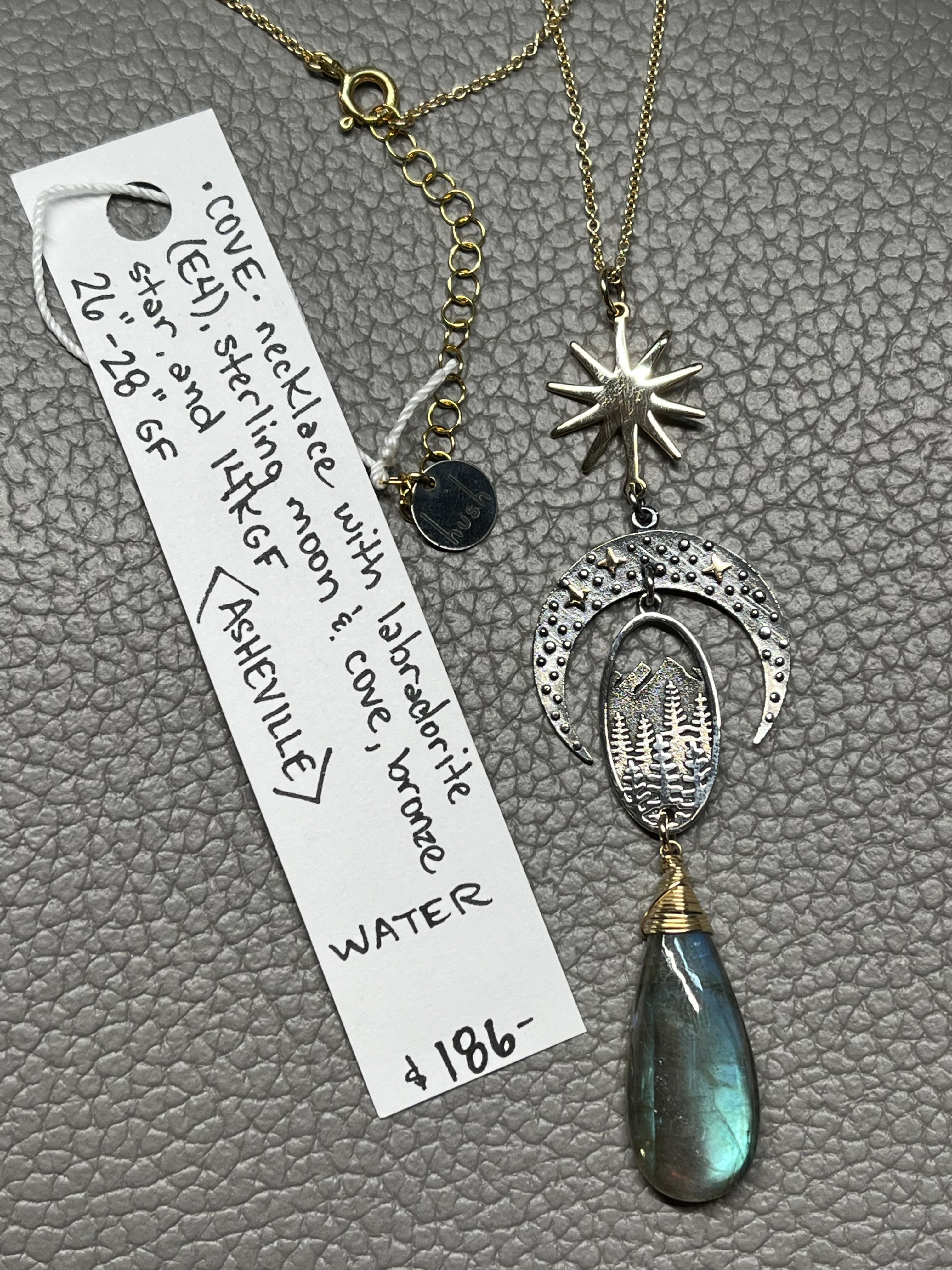 •COVE• labradorite + cosmic cove + mixed metal necklace (26"-28")