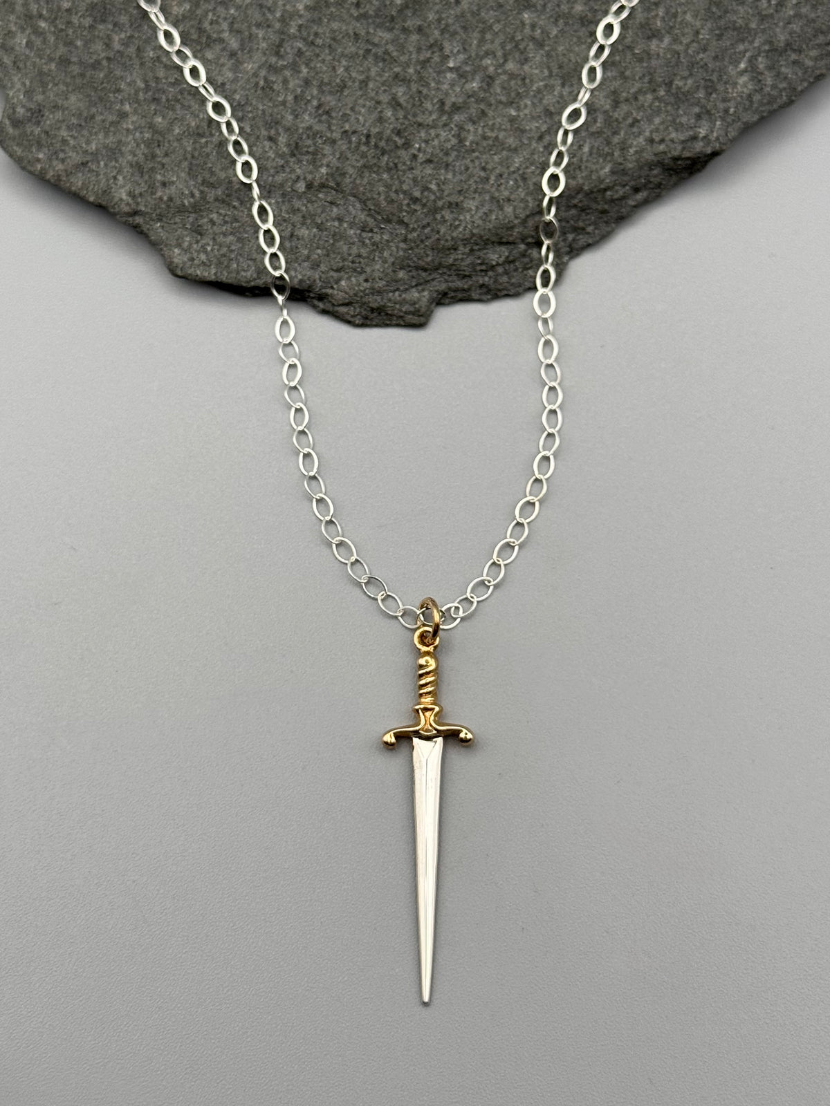 •BIG DAGGER• silver necklace (various lengths)
