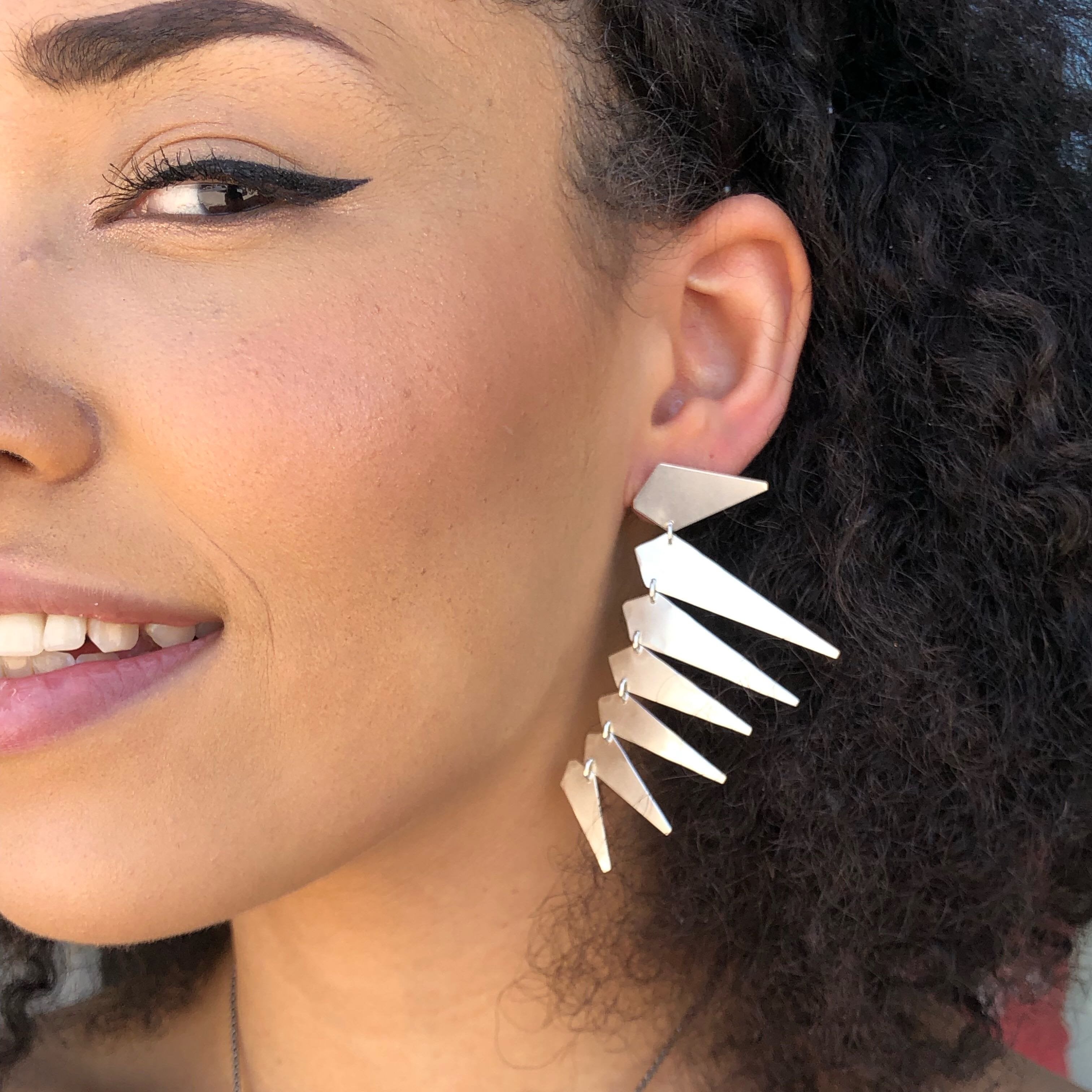 •MAXIMA PUNK• silver post earrings