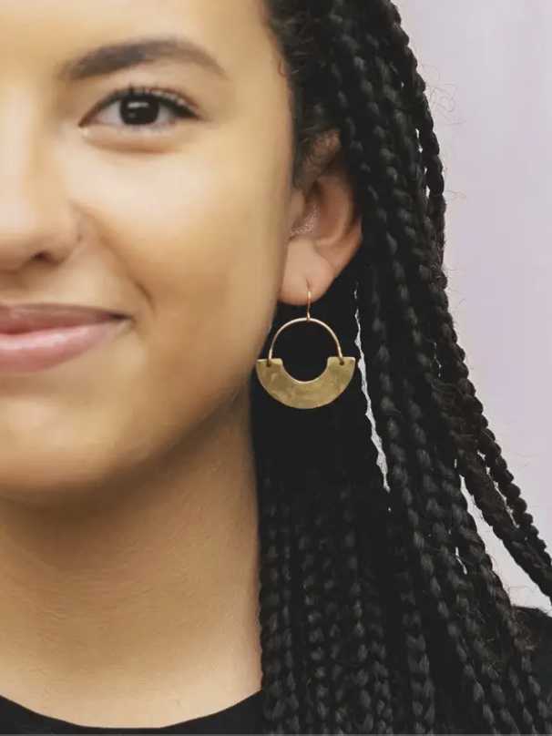 •BEBE• gold dangle earrings