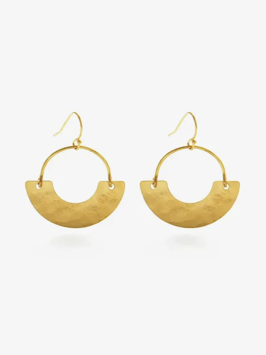 •BEBE• gold dangle earrings