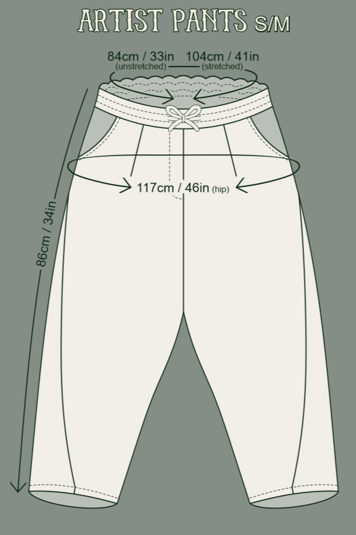 •FLIGHT OF FANCY• linen/bamboo pants