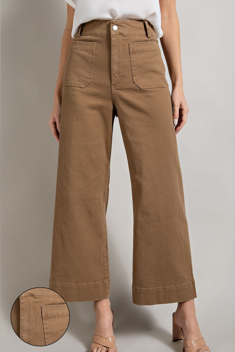 •CORDELIA• cropped straight leg denim pants