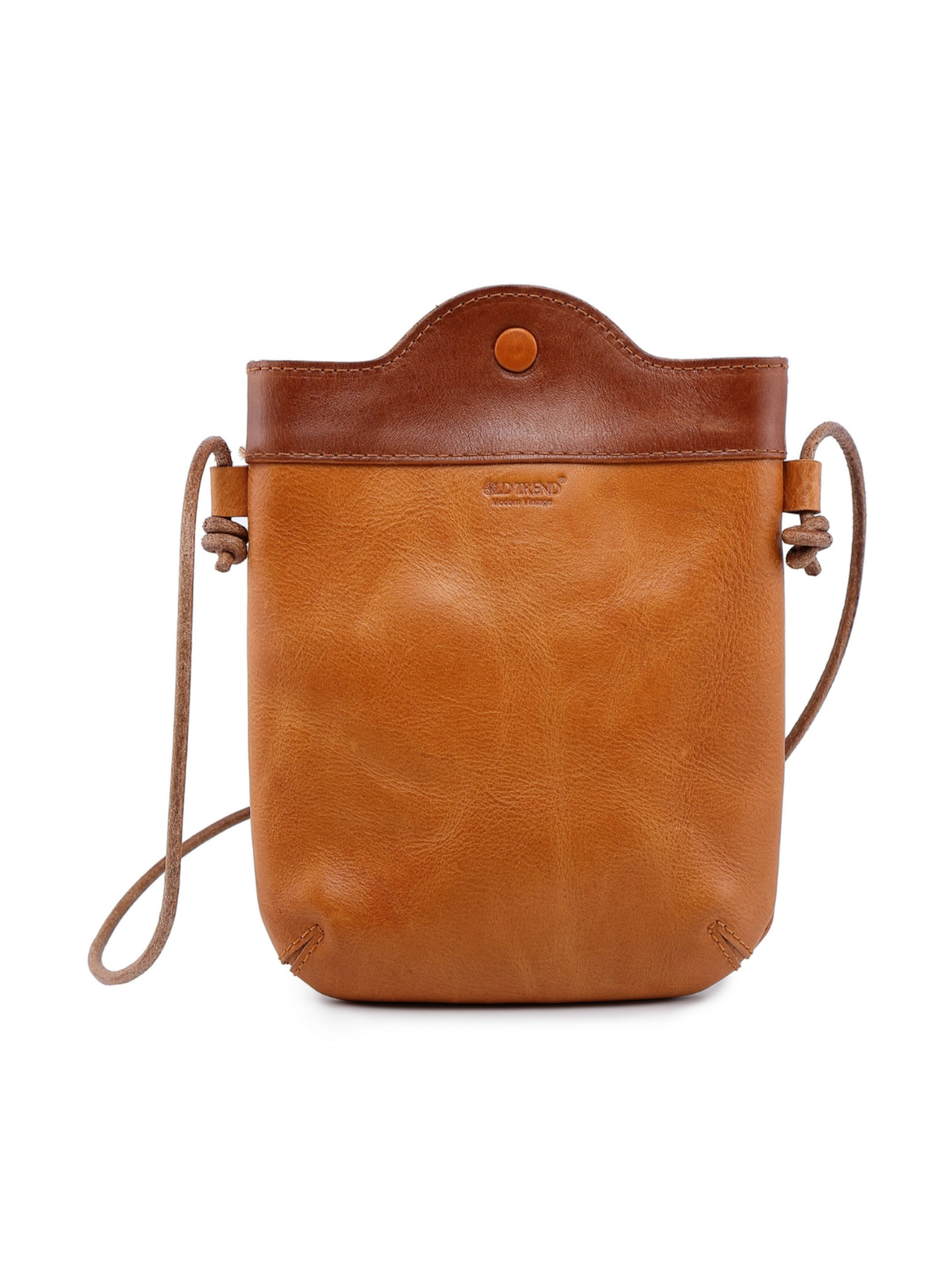 •PUEBLO• caramel leather crossbody/shoulder bag