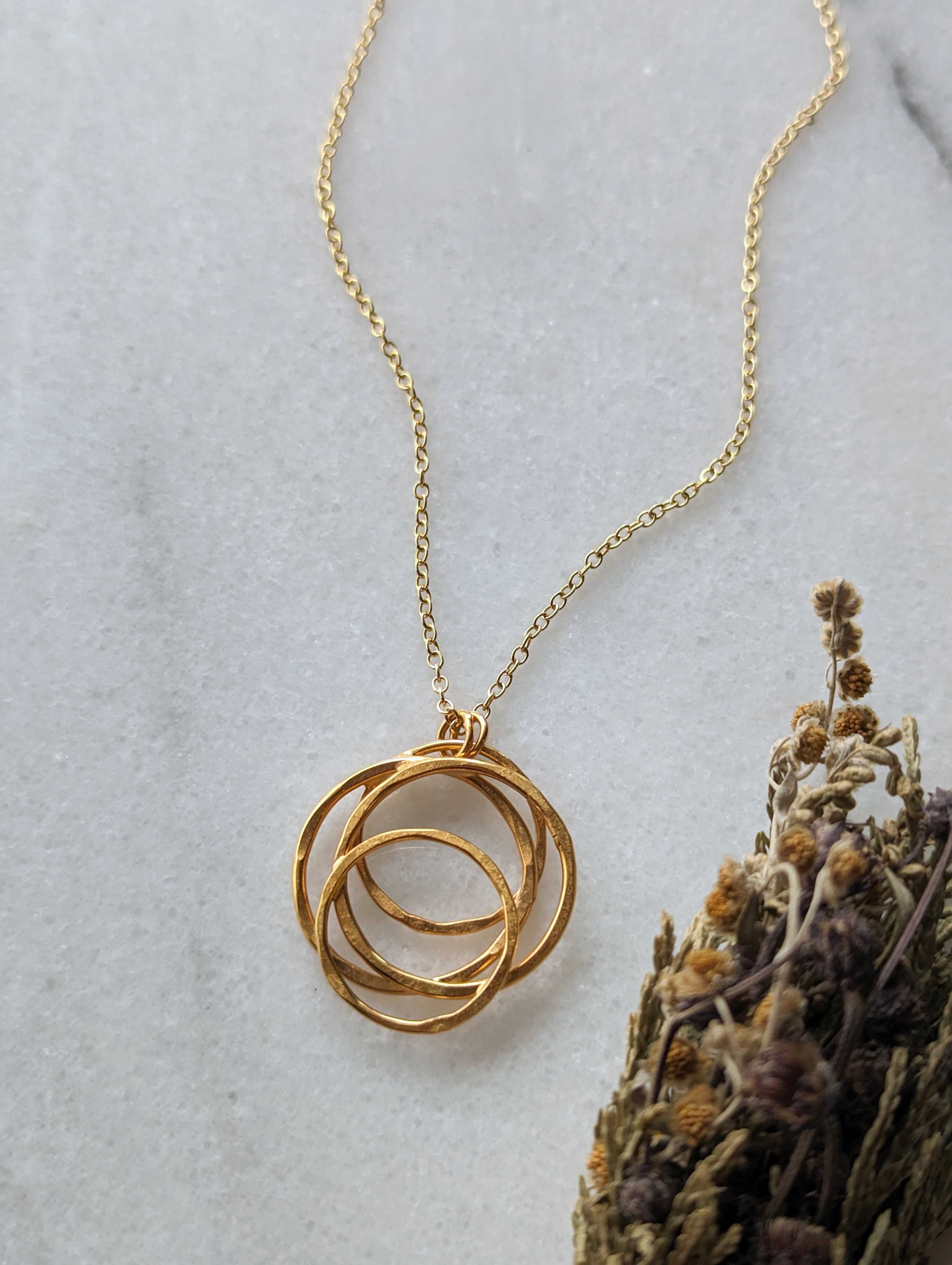 •BIG GALAXY• gold vermeil necklace