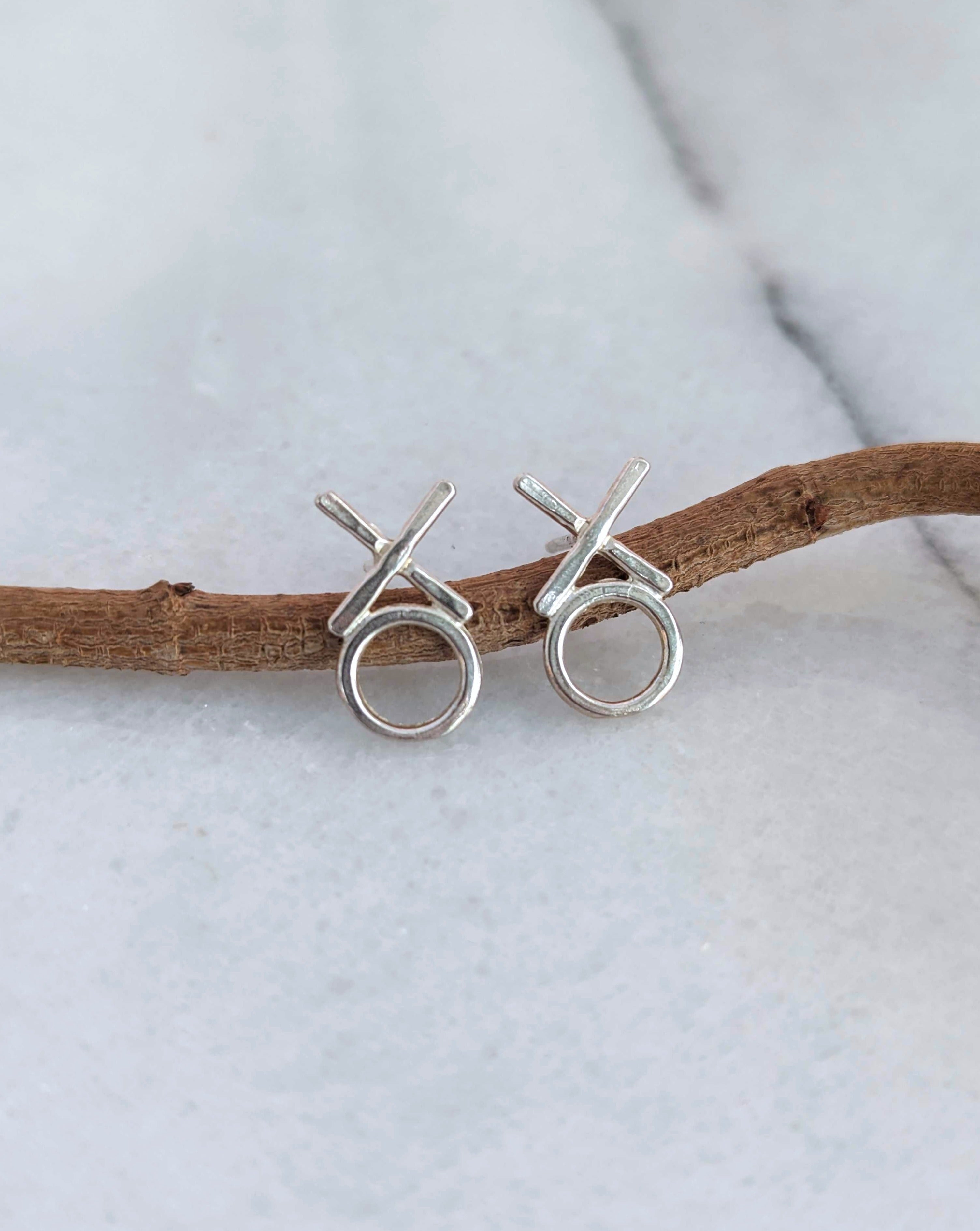 •XOXO• silver stud earrings