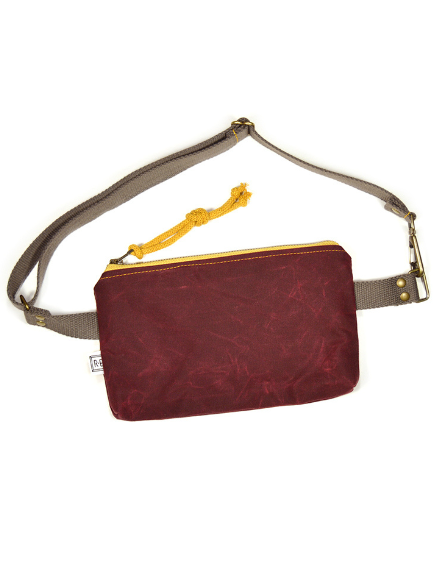 •MIDI PACK - SOLID• waxed canvas fanny/crossbody