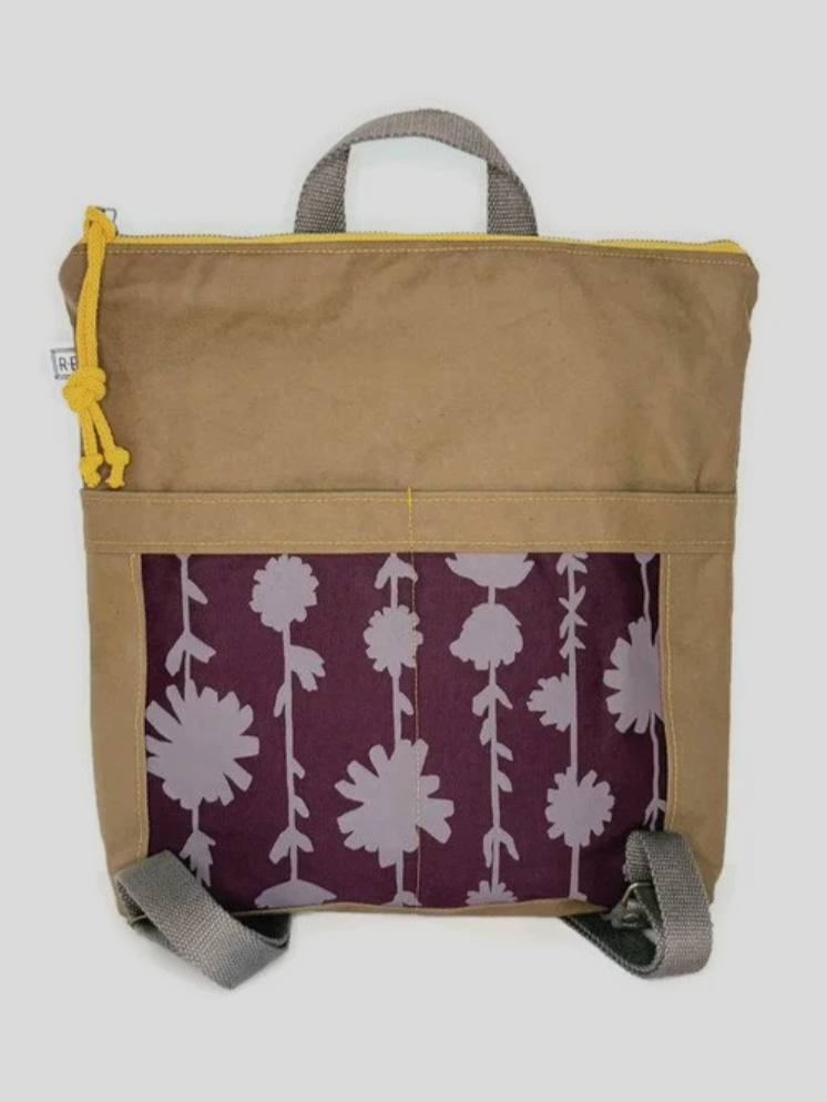 •BACKPACK - CHICORY• waxed canvas bag