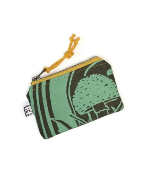 •CARD POUCH - AMANITA• waxed canvas bag