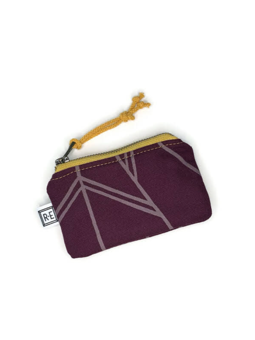 •CARD POUCH - RISE• waxed canvas bag