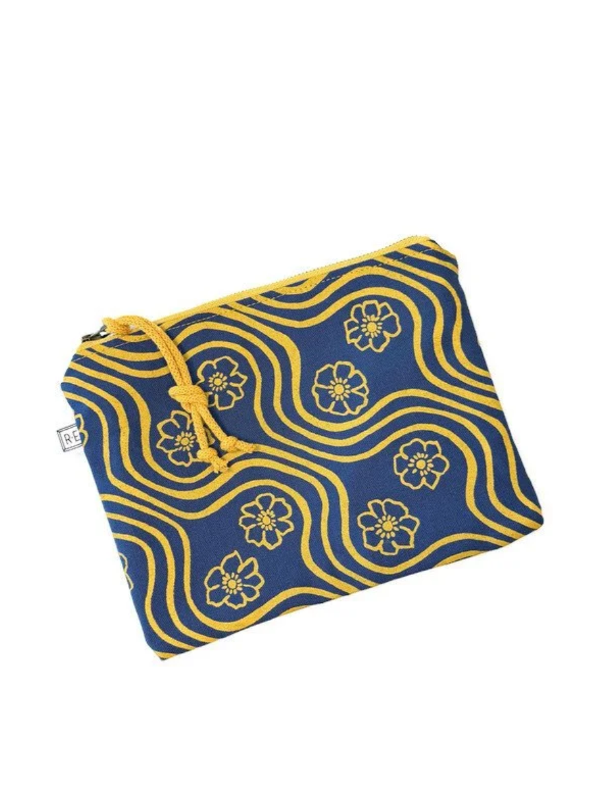 •COSMETIC POUCH - MAYAPPLE• waxed canvas bag