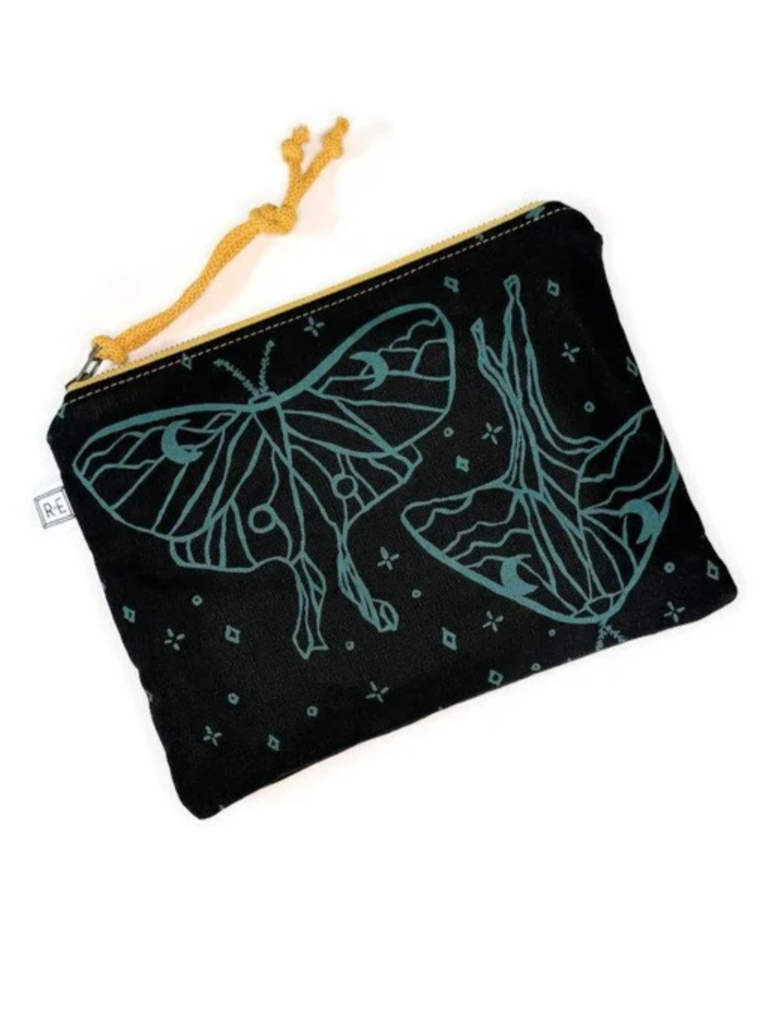 •COSMETIC POUCH - LUNA• waxed canvas bag