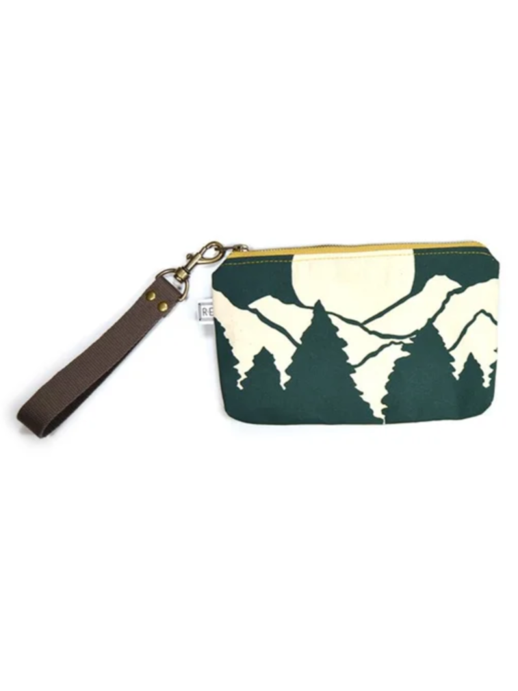 •MIDI WRISTLET - VISTA• waxed canvas clutch
