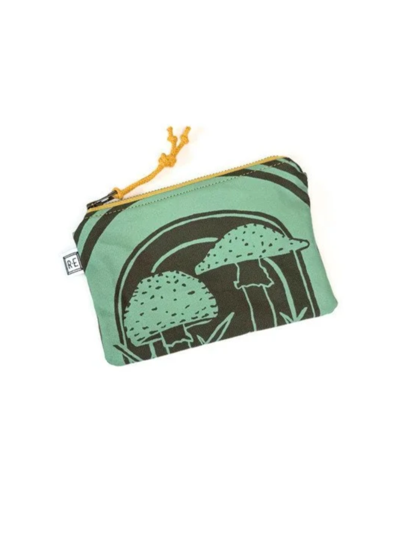 •MINI POUCH - AMANITA• waxed canvas bag