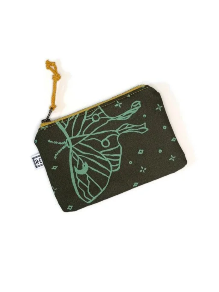 •MINI POUCH - LUNA• waxed canvas bag