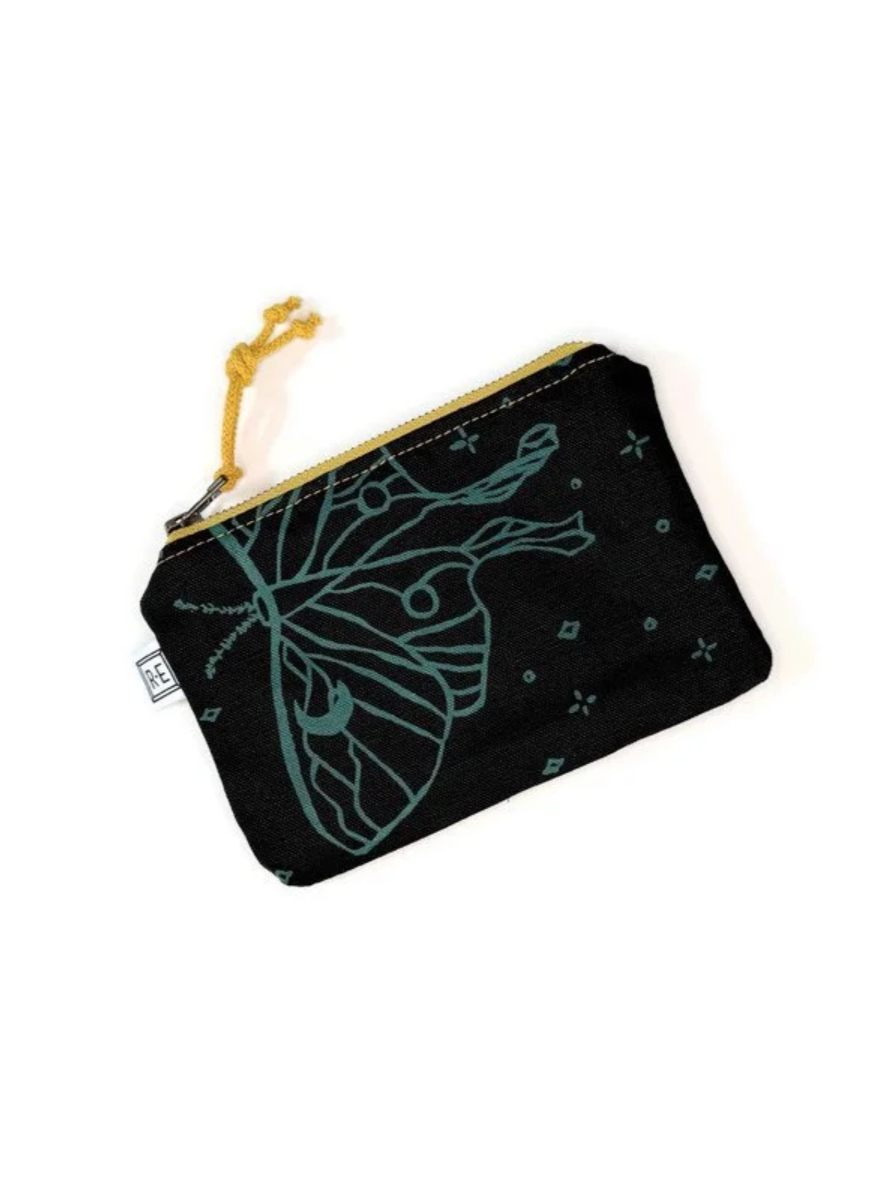 •MINI POUCH - LUNA• waxed canvas bag