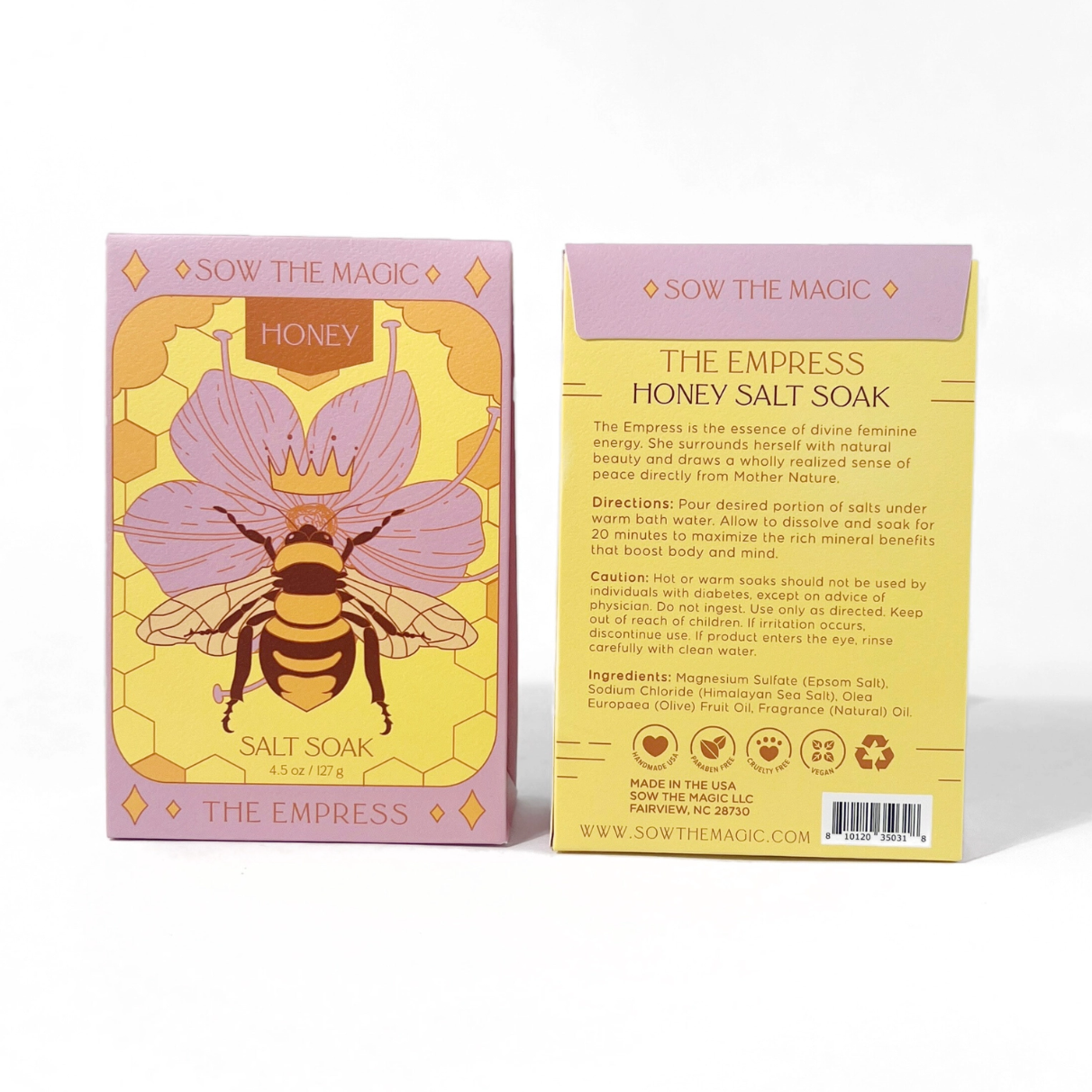 •THE EMPRESS• honey tarot bath salt soak