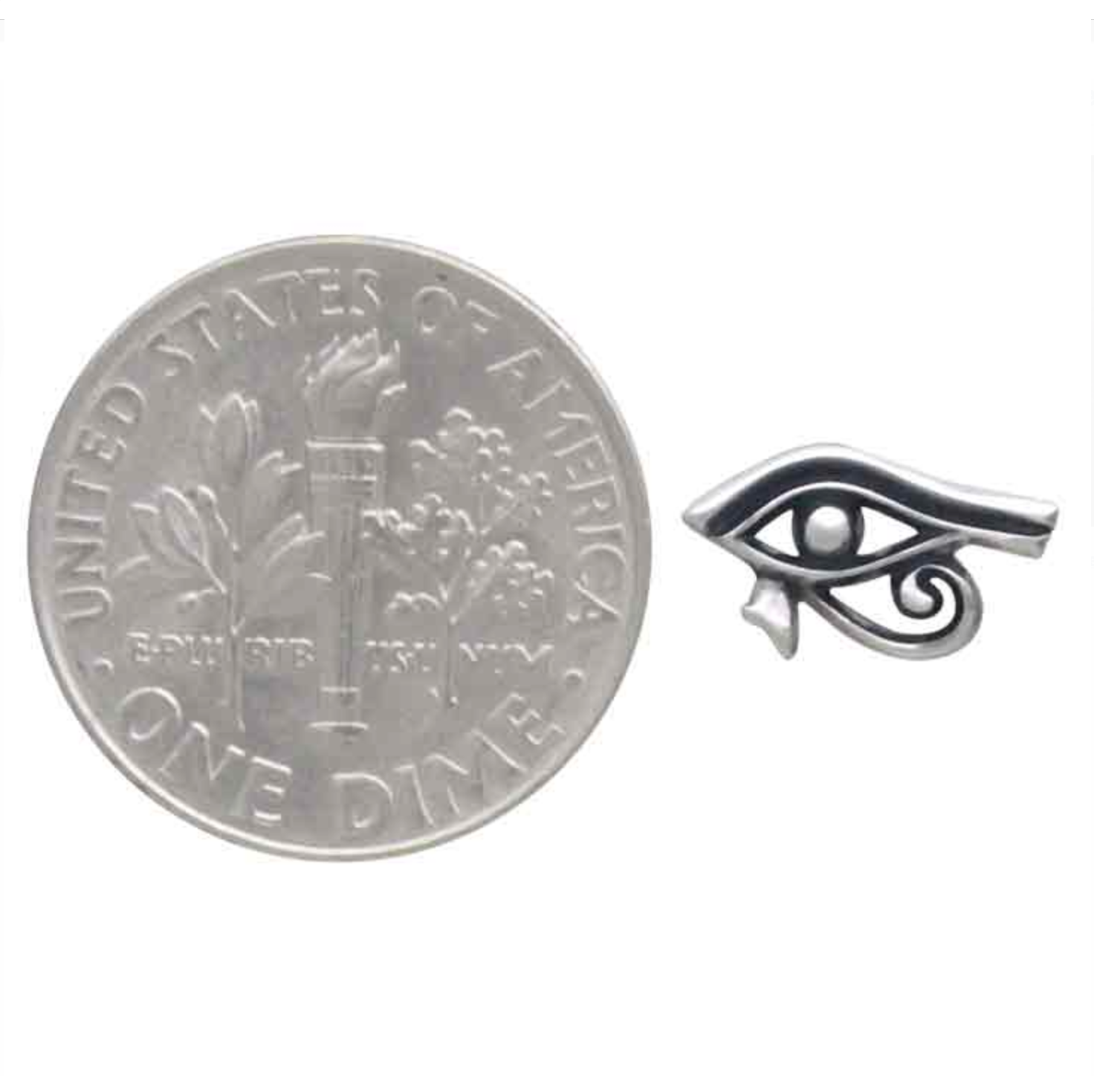 •EYE OF HORUS• recycled silver stud earrings