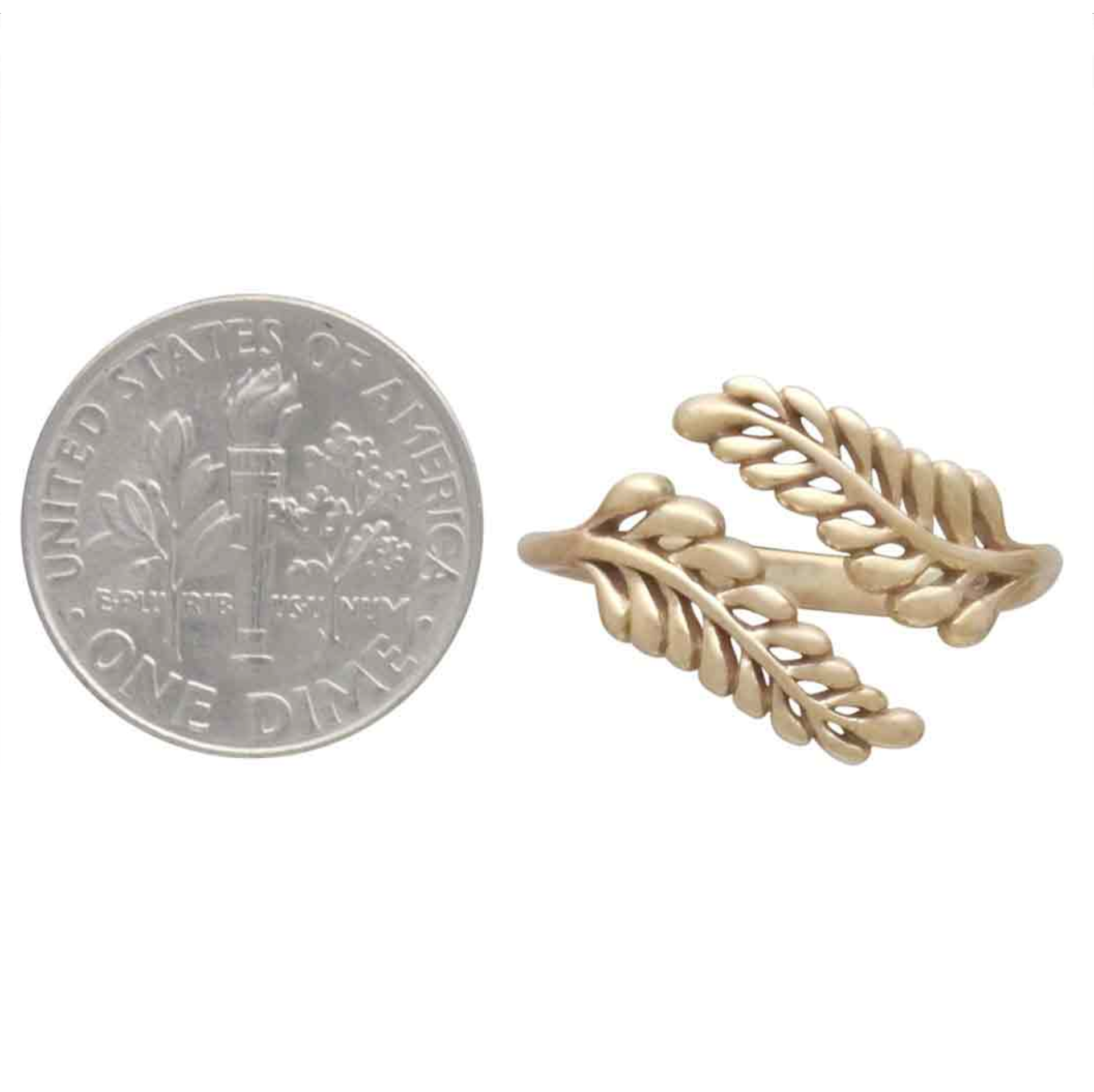 •SPRIG WRAP• adjustable bronze ring