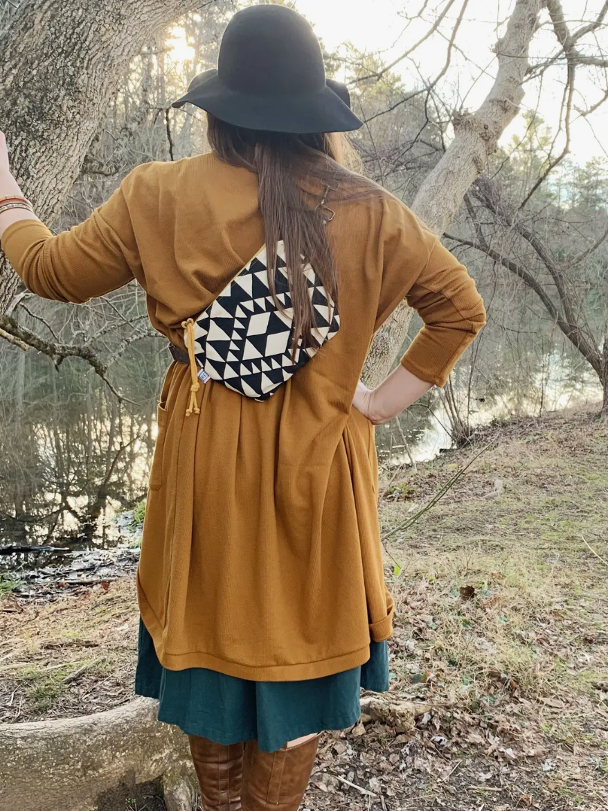 •FESTIVAL PACK - LUNA• waxed canvas fanny/crossbody