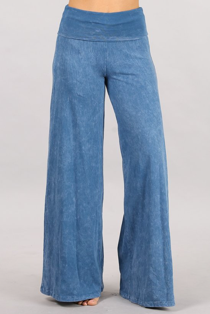 •BIANCA• cotton blend wide leg pants (USA)